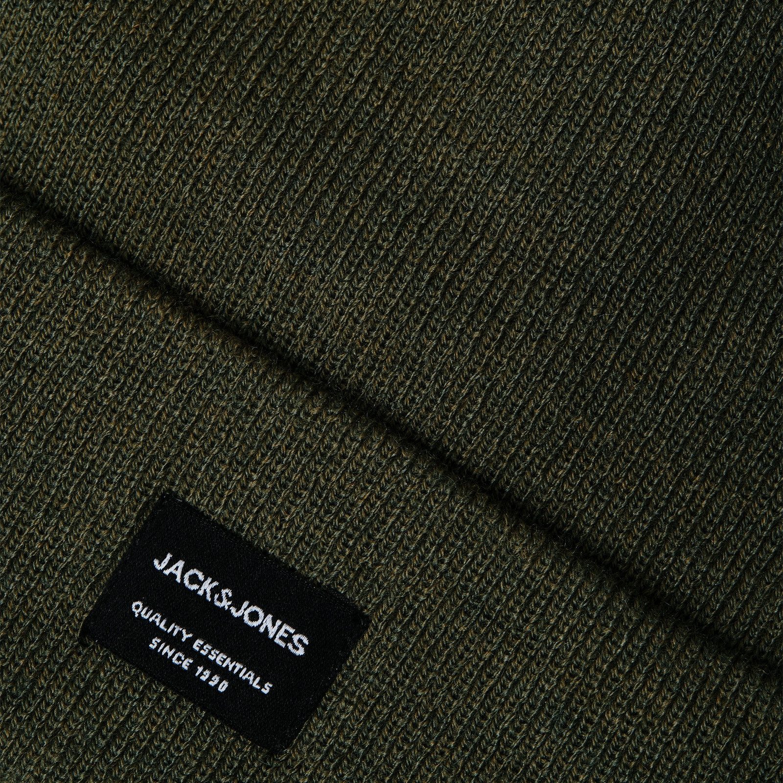 Jack & Jones Strickmütze Beanie JACDNA mit aufgesticktem Logo-Patch günstig online kaufen