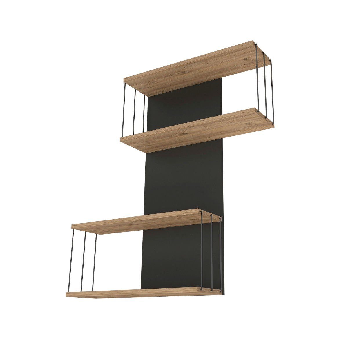 Skye Decor Wandregal 100% MELAMINE COATED PARTICLE BOARD, 96 cm x 19 cm x 65 cm N1742