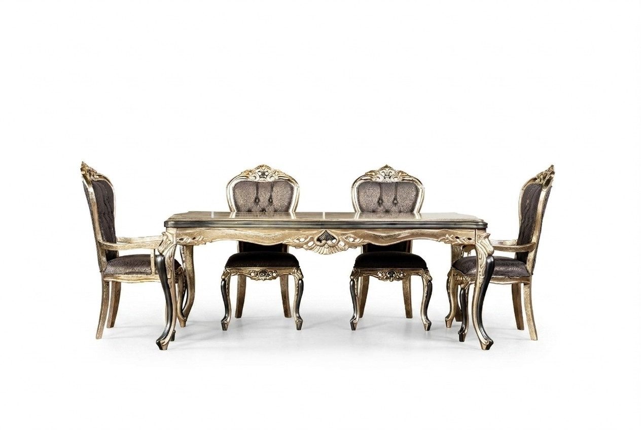 Xlmoebel Esstisch Klassischer Barock Holztisch 208x108 cm, Made in Europa