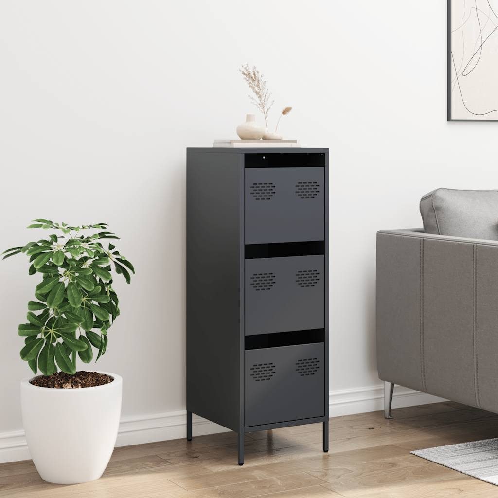 vidaXL Highboard Highboard Anthrazit 39x35x103,5 cm günstig online kaufen