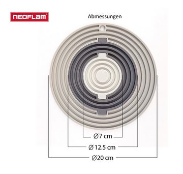 NEOFLAM® Topfuntersetzer FIKA 3in1 Silikon- Untersetzer, 3-tlg., Spülmaschinenfest, Rutschfest, Hitzebeständig