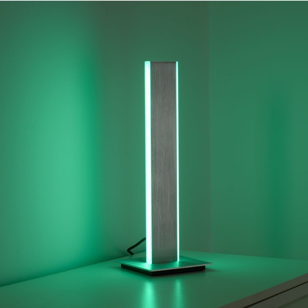 Paul Neuhaus Smarte LED-Leuchte LED Tischleuchte Q-Adriana Smart Home, Smart Home, CCT-Farbtemperaturregelung, Dimmfunktion, Memoryfunktion, mit Leuchtmittel, Warmweiß bis Tageslichtweiß, RGB, CCT + RGB Farbwechsel, Alexa fähig, Fernbedienung