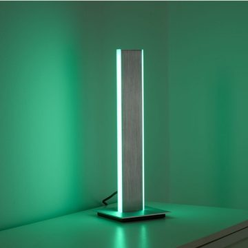 Paul Neuhaus Smarte LED-Leuchte LED Tischleuchte Q-Adriana Smart Home, Smart Home, CCT-Farbtemperaturregelung, Dimmfunktion, Memoryfunktion, mit Leuchtmittel, CCT + RGB Farbwechsel, Alexa fähig, Fernbedienung