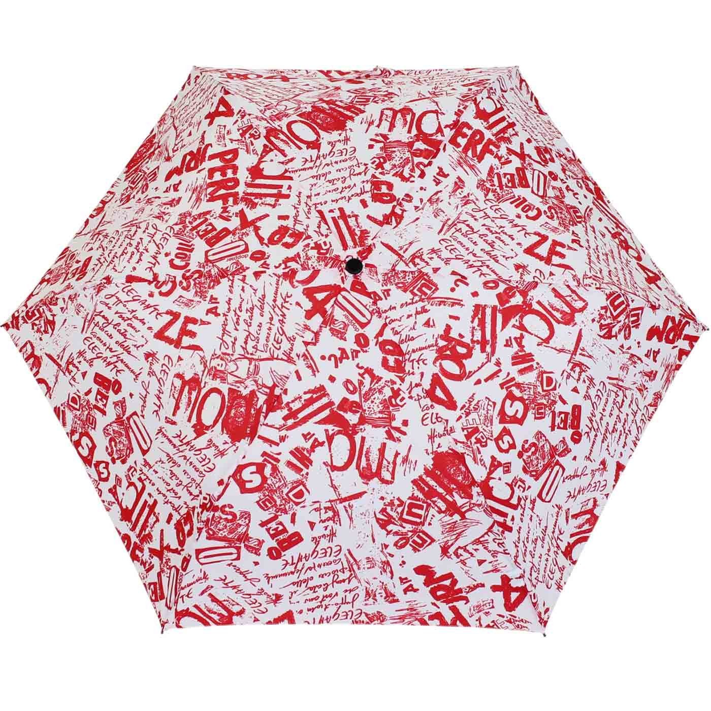 besonders in Schirm, Taschenregenschirm leichter Havanna doppler® Tasche Graffiti, jede kleiner - passt und Super-Mini Damen
