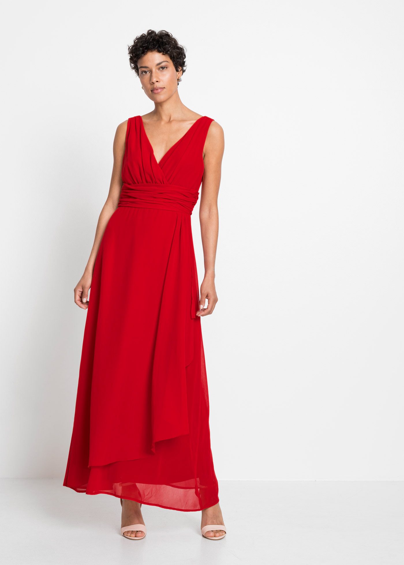 bonprix Chiffonkleid (1-tlg) für Abiball, Festtage und Hochzeiten, aus feinem Chiffon