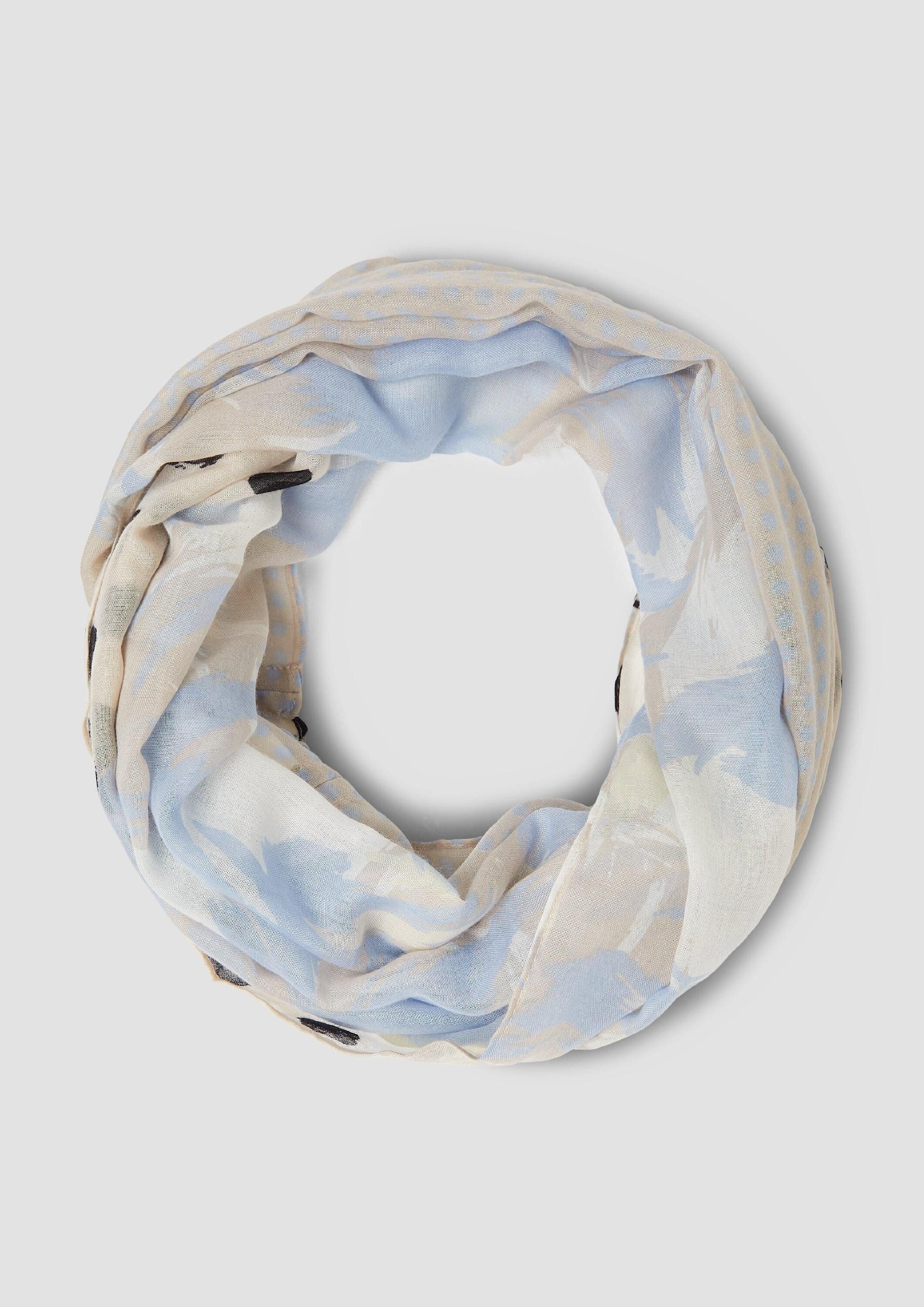 s.Oliver Loop Snood, Gemusterter Snood mit Pünktchen günstig online kaufen