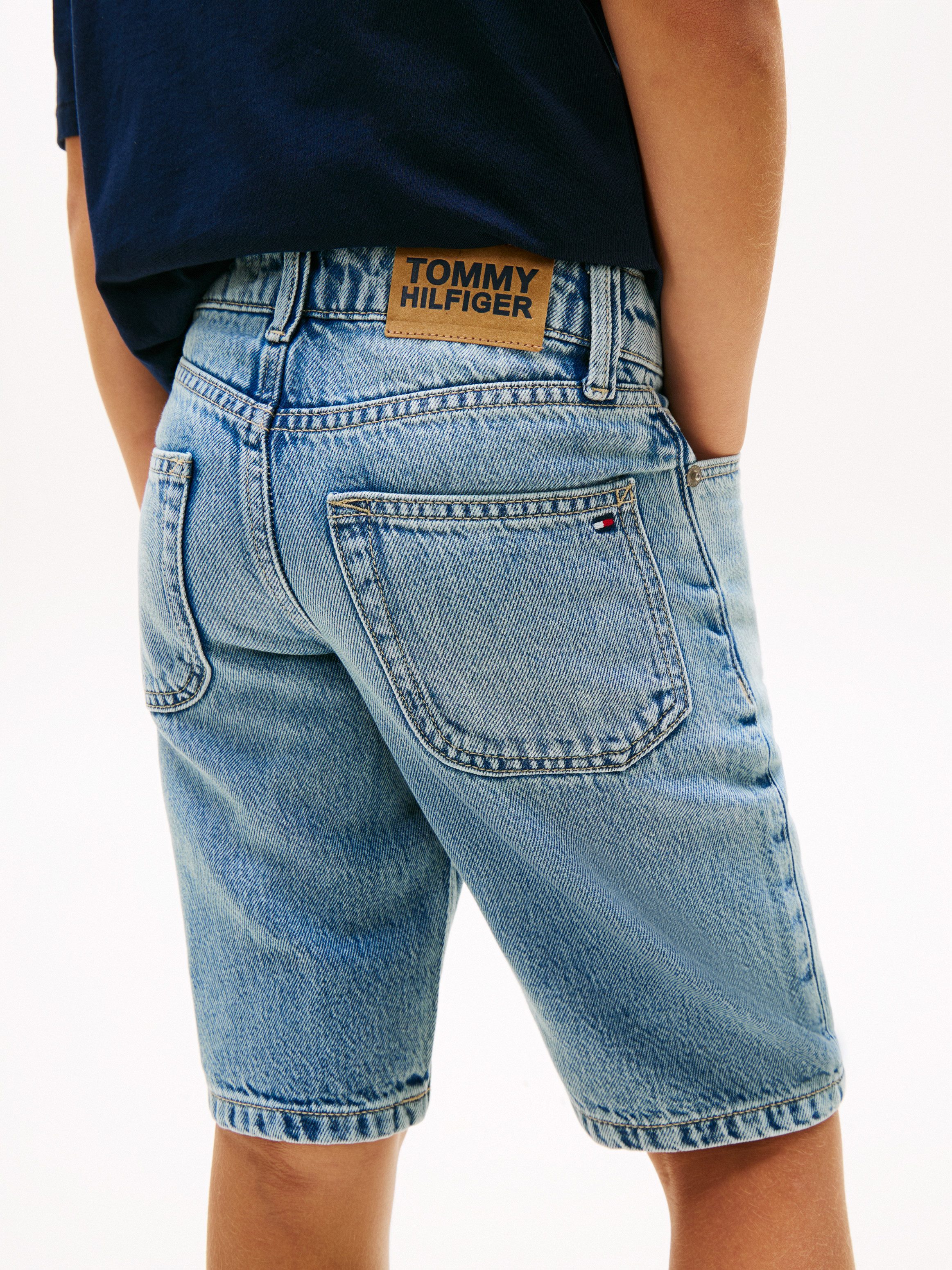 Tommy Hilfiger Jeansshorts STRAIGHT DENIM Kinder bis 16 Jahre, gerade Passform
