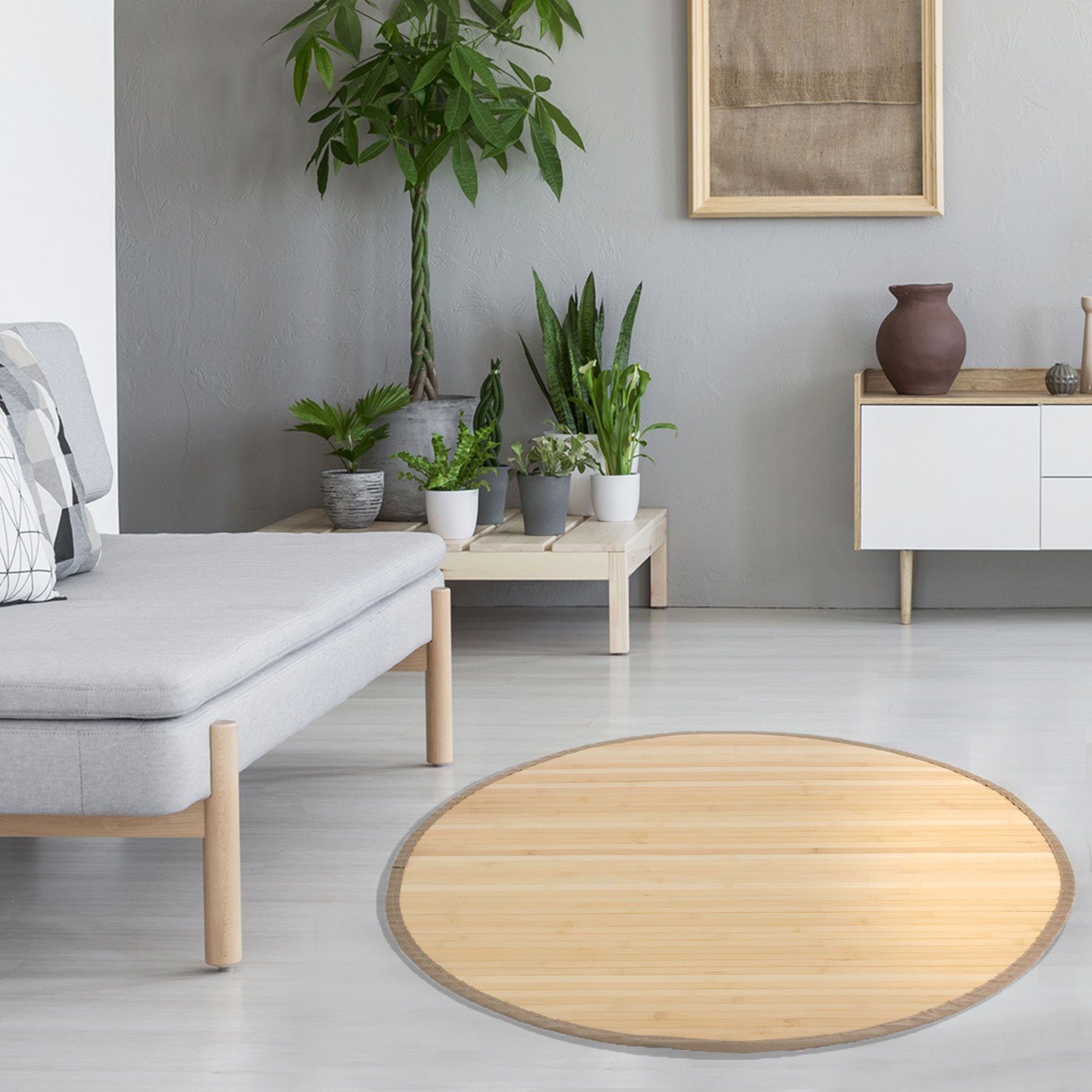 Homestyle4u Teppich Bambusteppich Matte Bambus Läufer günstig online kaufen