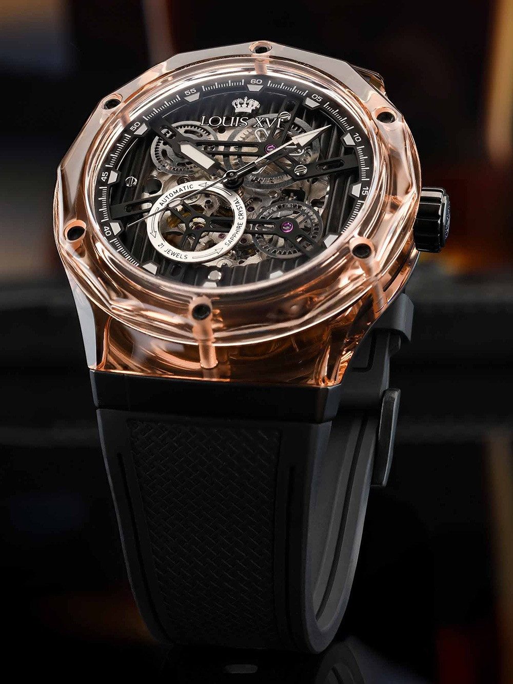 LOUIS XVI Automatikuhr Louis XVI LXVI3883 Herrenuhr La Lumière Automatik 45mm 5ATM Louis XVI LXVI3883 Herrenuhr La Lumière Automatik 45mm 5ATM