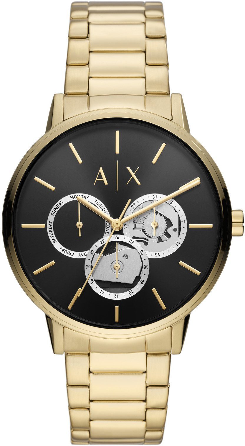 ARMANI EXCHANGE Multifunktionsuhr AX2747, Edelstahlgehäuse, IP-beschichtet,  Ø ca. 42mm