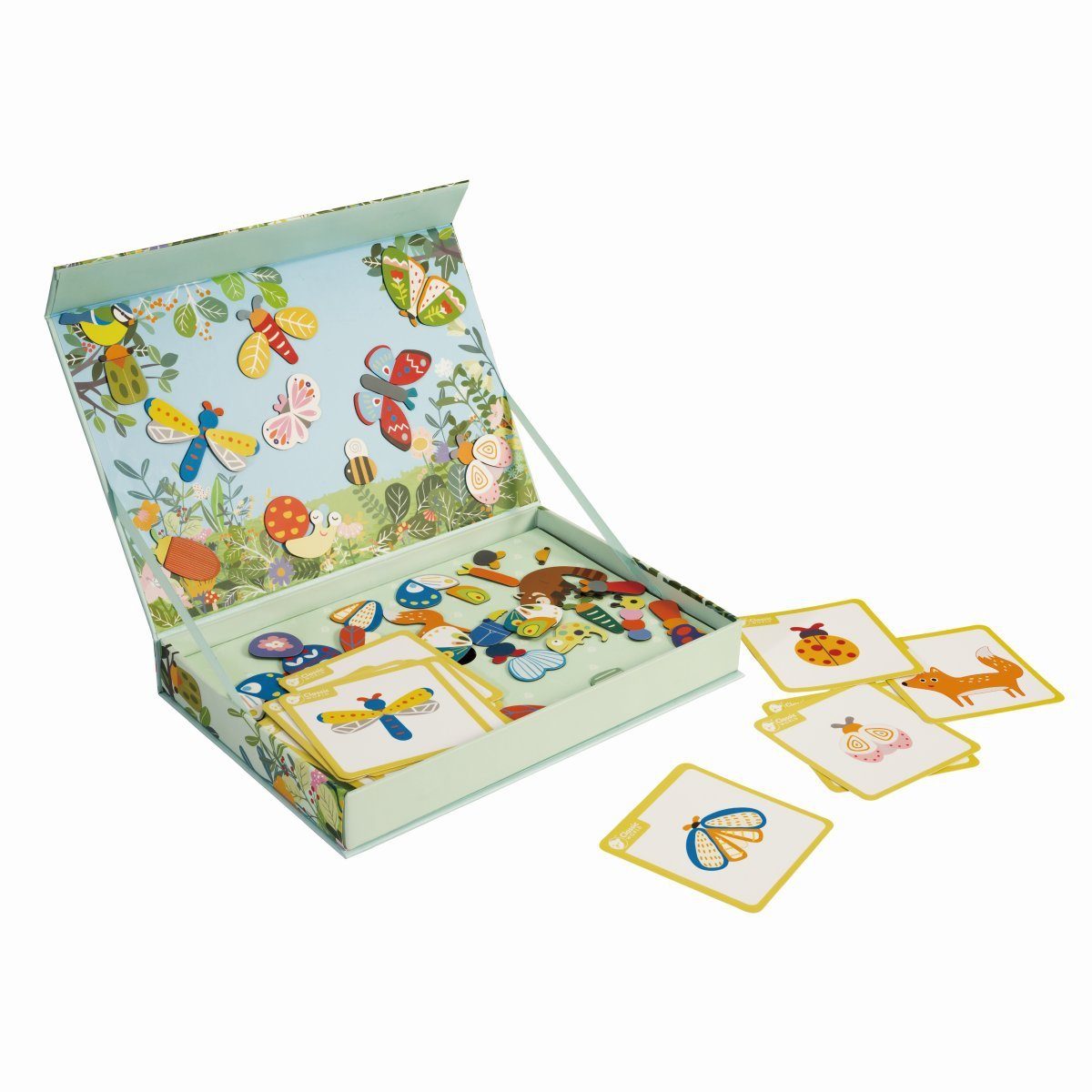 Classic World Magnetspiel Insektenwelt Lernspiel Konstruktionsspiel 66 Teile Konstruktions-Spielset