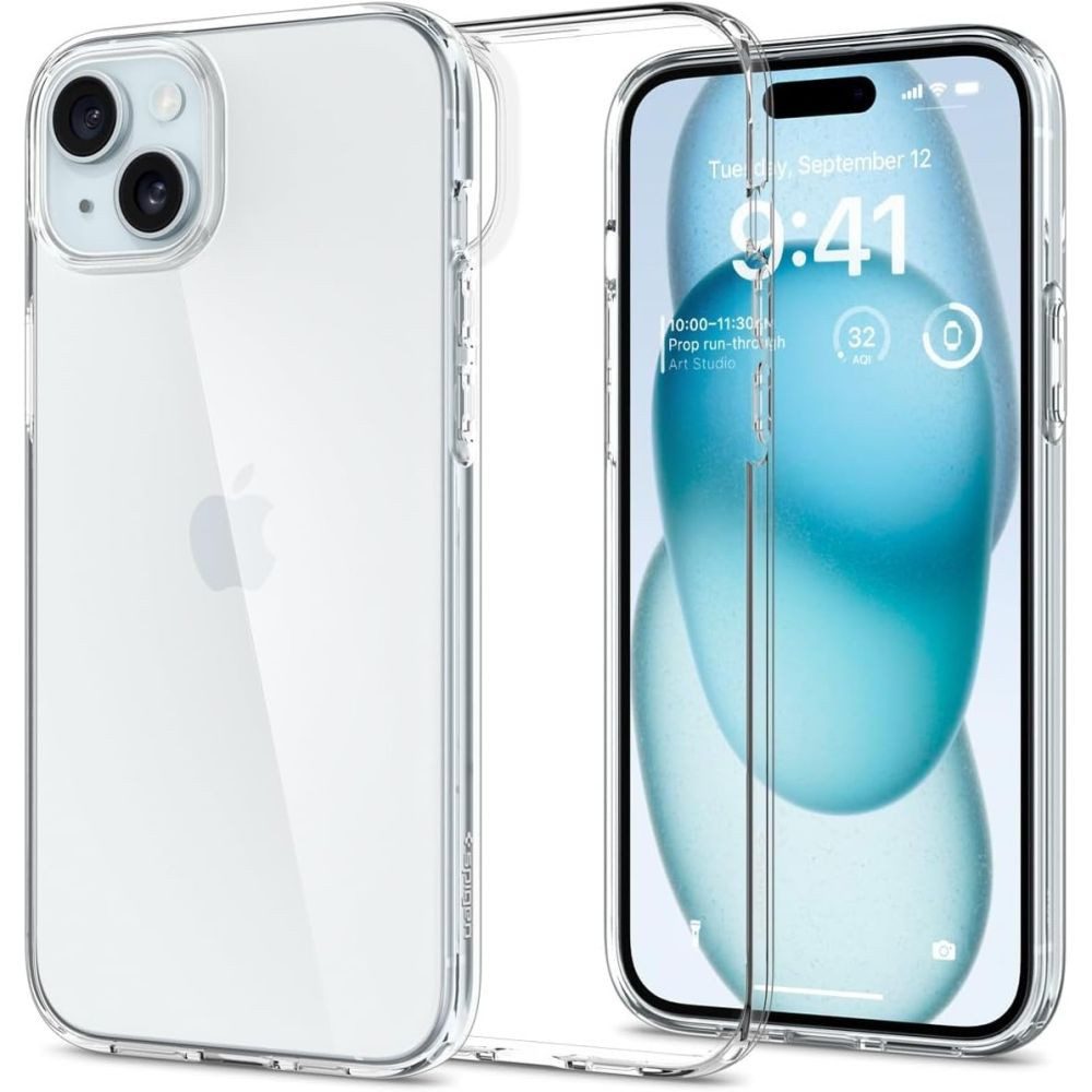 Spigen Handyhülle Schutzhülle Smartphonehülle Handyschale 6,7 Zoll, transparent, stoßfeste Ecken, dünn, präzise Passform