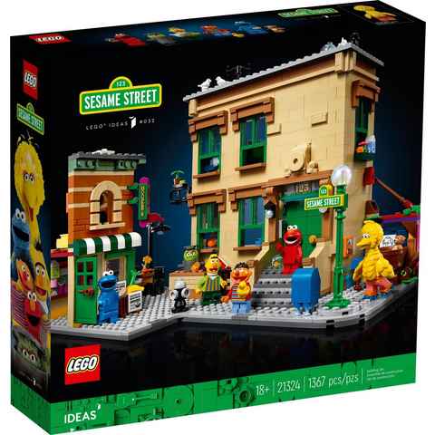 LEGO® Konstruktionsspielsteine LEGO® Ideas - 123 Sesame Street, (Set, 1367 St)