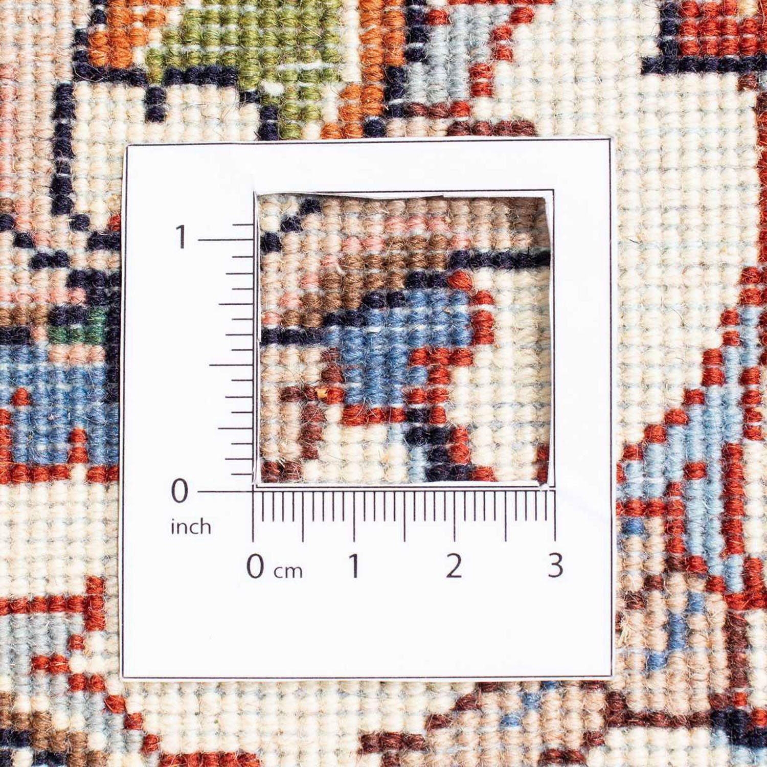 Unikat 10 Wollteppich x 276 scuro cm, 217 Kaschmar morgenland, mit Höhe: rechteckig, Zertifikat Blumenmuster mm, Blu