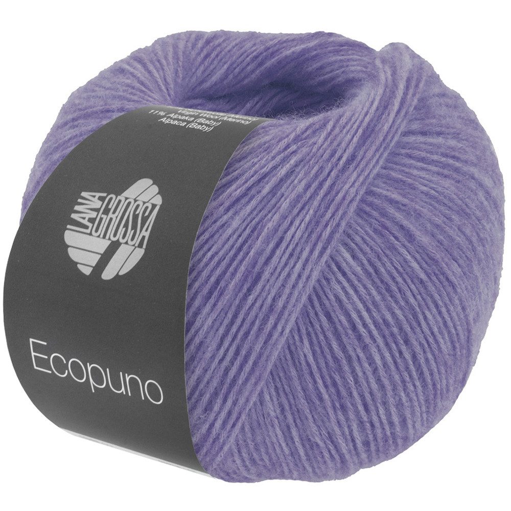 LANA GROSSA ECOPUNO Superweiches Netzgarn aus Baumwolle Häkelwolle, 215 m (72 % Baumwolle kombiniert mit Merino und feinem Alpaka, Superweiches Netzgarn aus Baumwolle, Merino & Alpaka), 50 g
