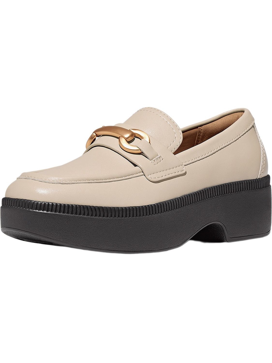 Fitflop F-Luma Chunky-Snaffle Leather Demi-Wedge Loafers Sneaker