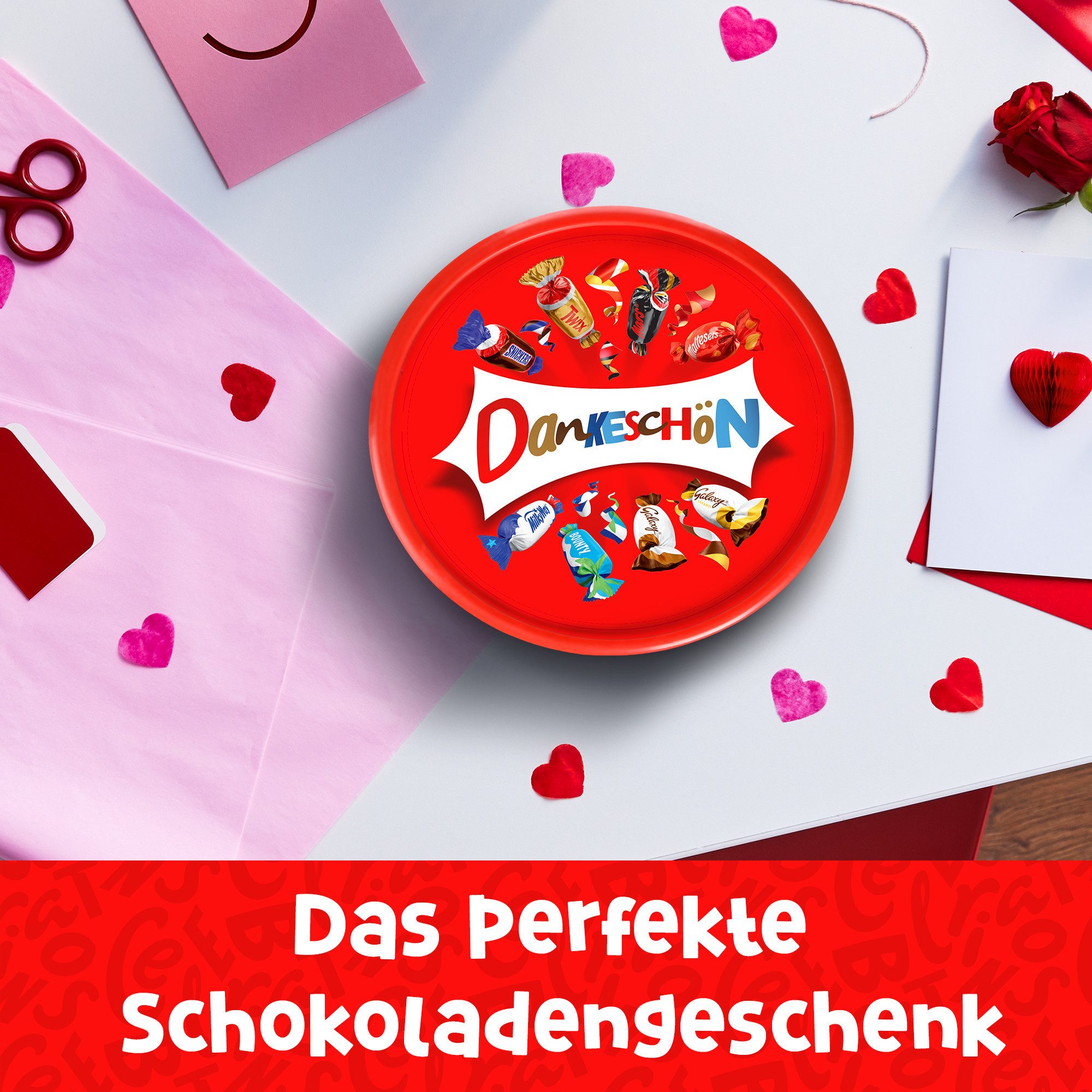 Mars Süßigkeit Celebrations 550g Dose "Dankeschön" Mini Schokoriegel Snickers Twix, Mars, Dankeschön, Danke, Geschenk, Schokolade – Bild 3 von 5