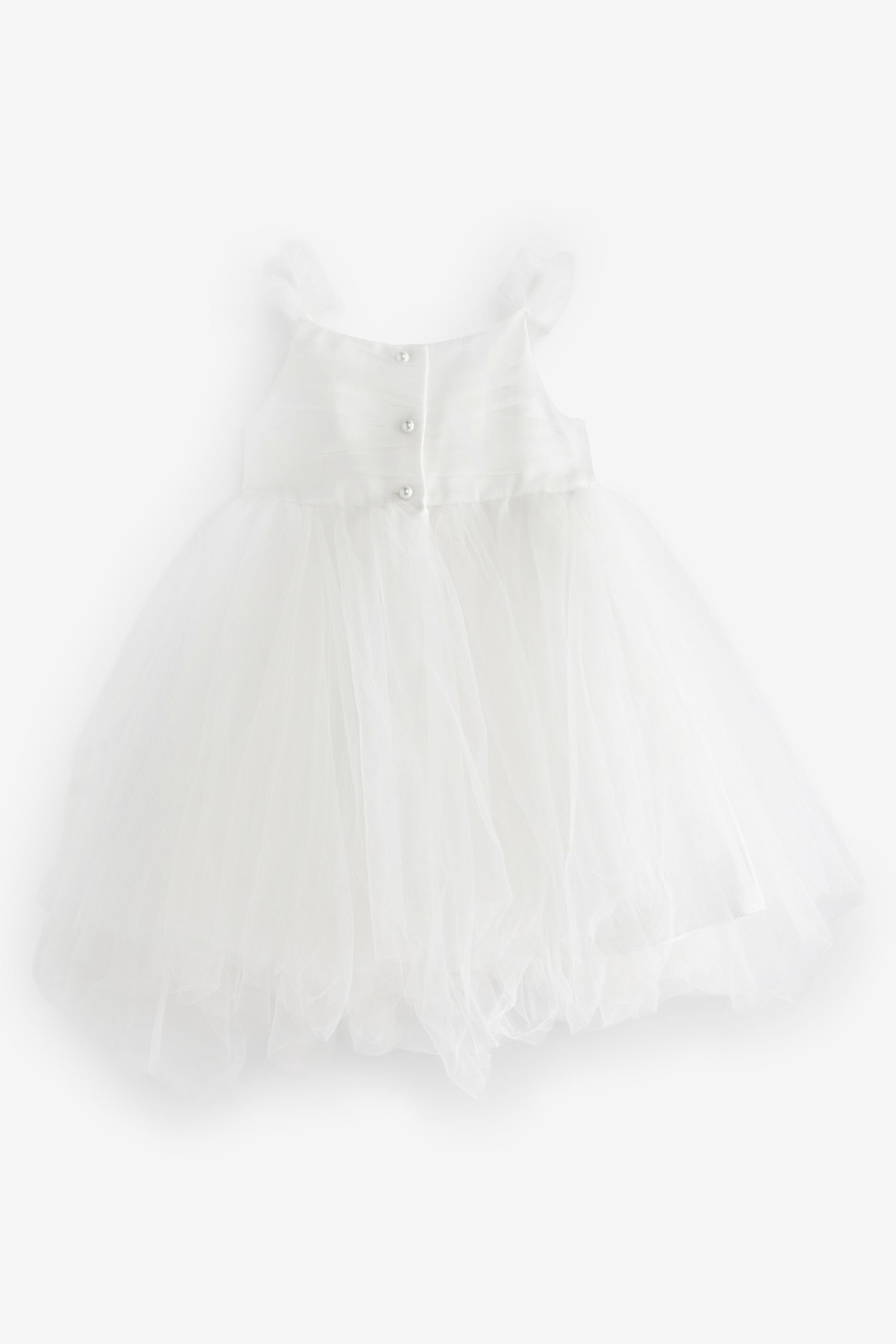 Next Tüllkleid Verziertes (1-tlg) aus Cream Ivory Tüll Brautjungfernkleid