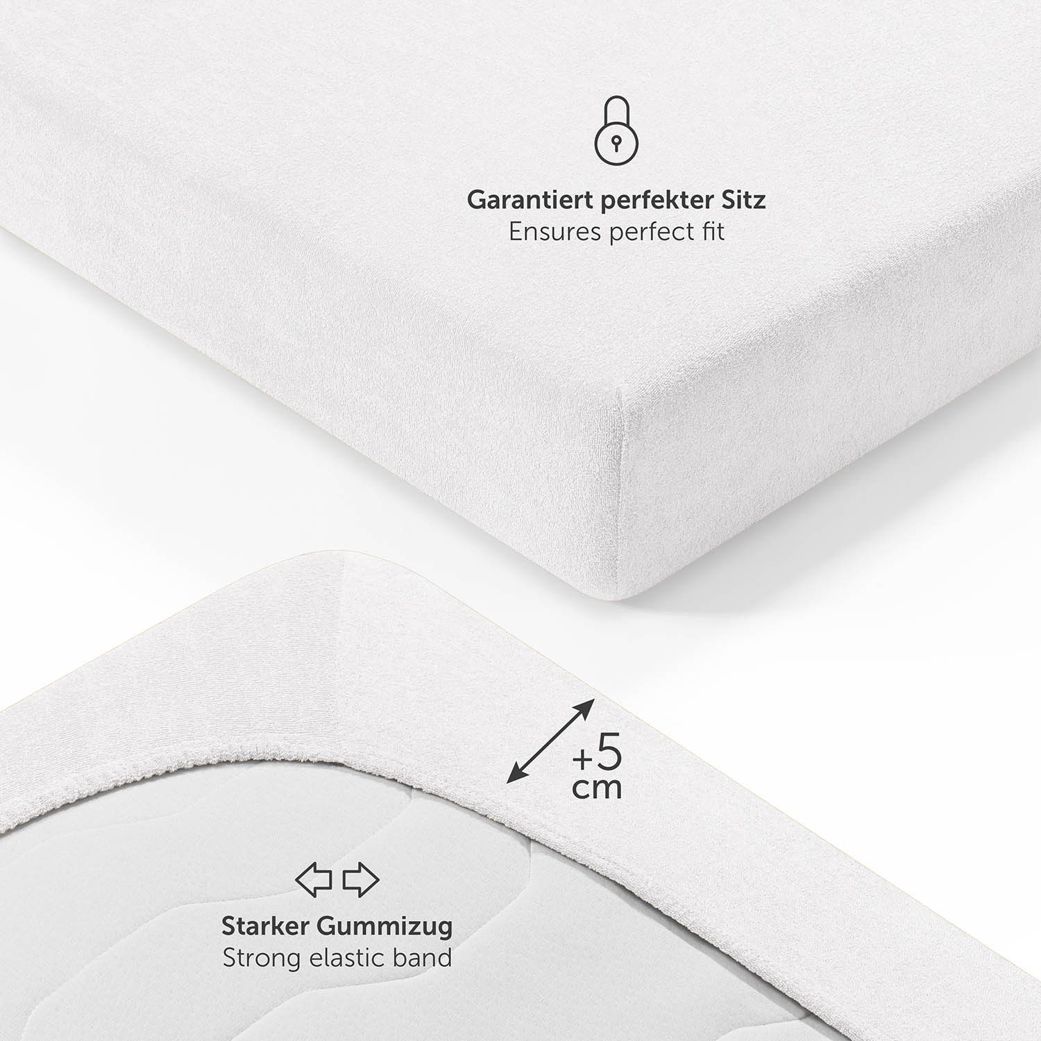 Blumtal Spannbettlaken Frottee Spannbettlaken Bettlaken, Frottee, Gummizug: günstig online kaufen