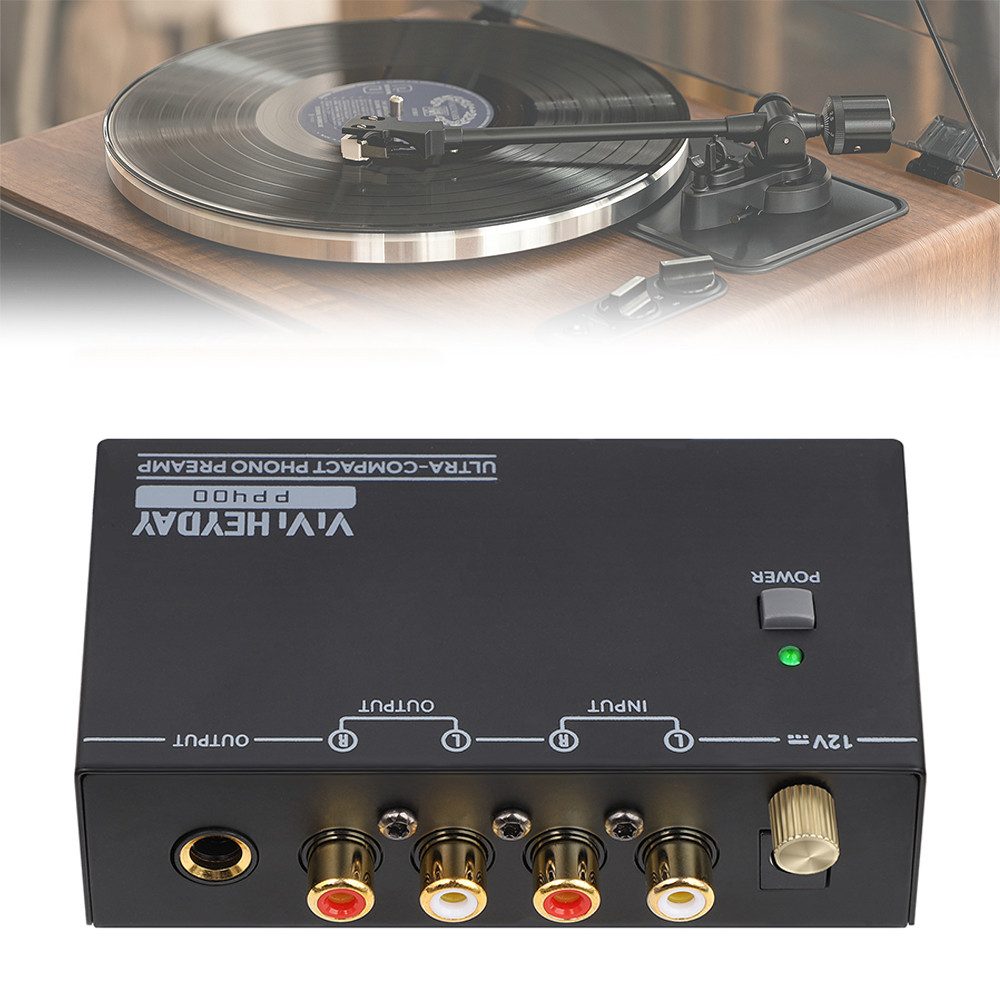 Phono-Vorverstärker, MM Plattenspieler-Verstärker, Stereo-Phono Preamp Audio- & Video-Adapter