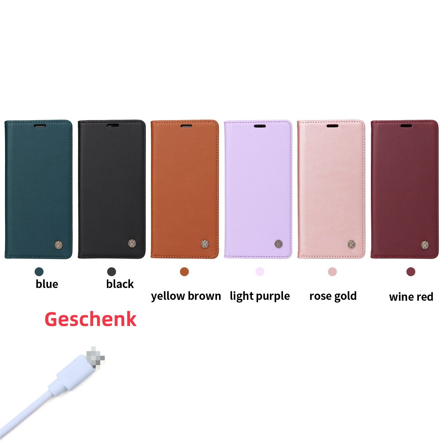 Innocase Handyhülle Leder Hülle Schutz Case Cover für OPPO Modelle Klapp Tasche Magnet