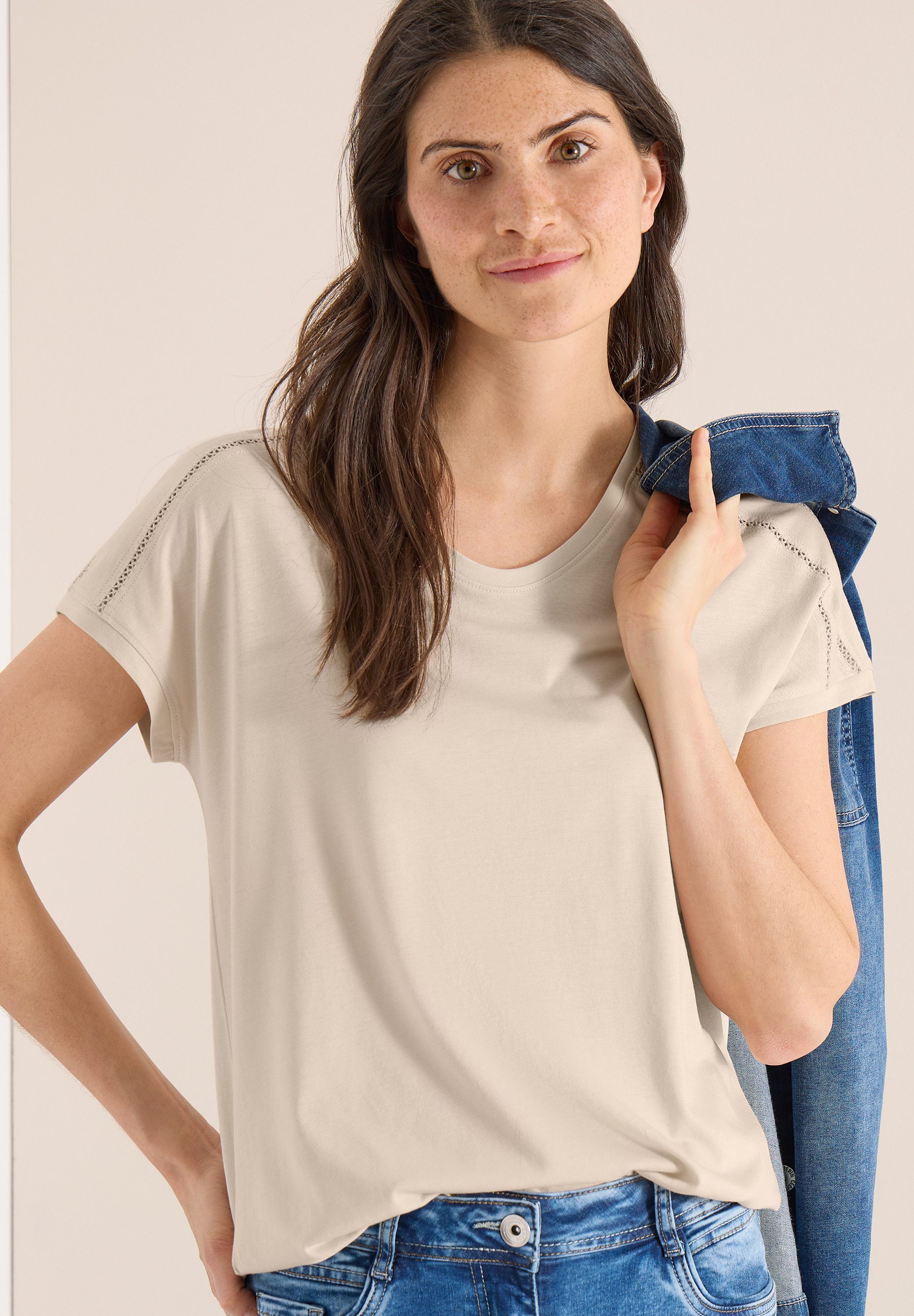 CECIL T-Shirt mit elastischem Bund