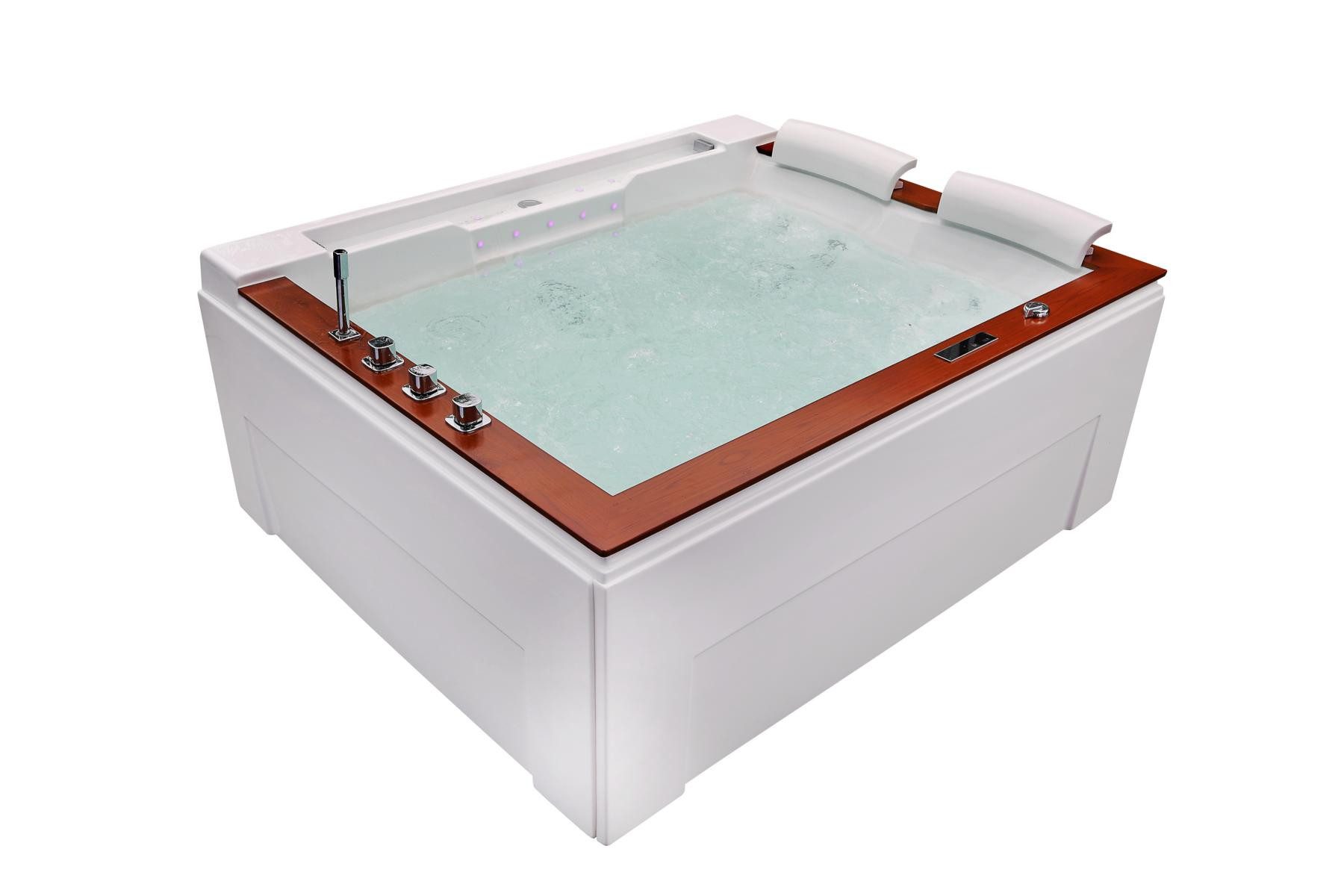 Duwilux Whirlpool-Badewanne SOFORT LIEFERBAR XL Whirlpool Colorado 191x159 Badewanne, (1-tlg), Heizung