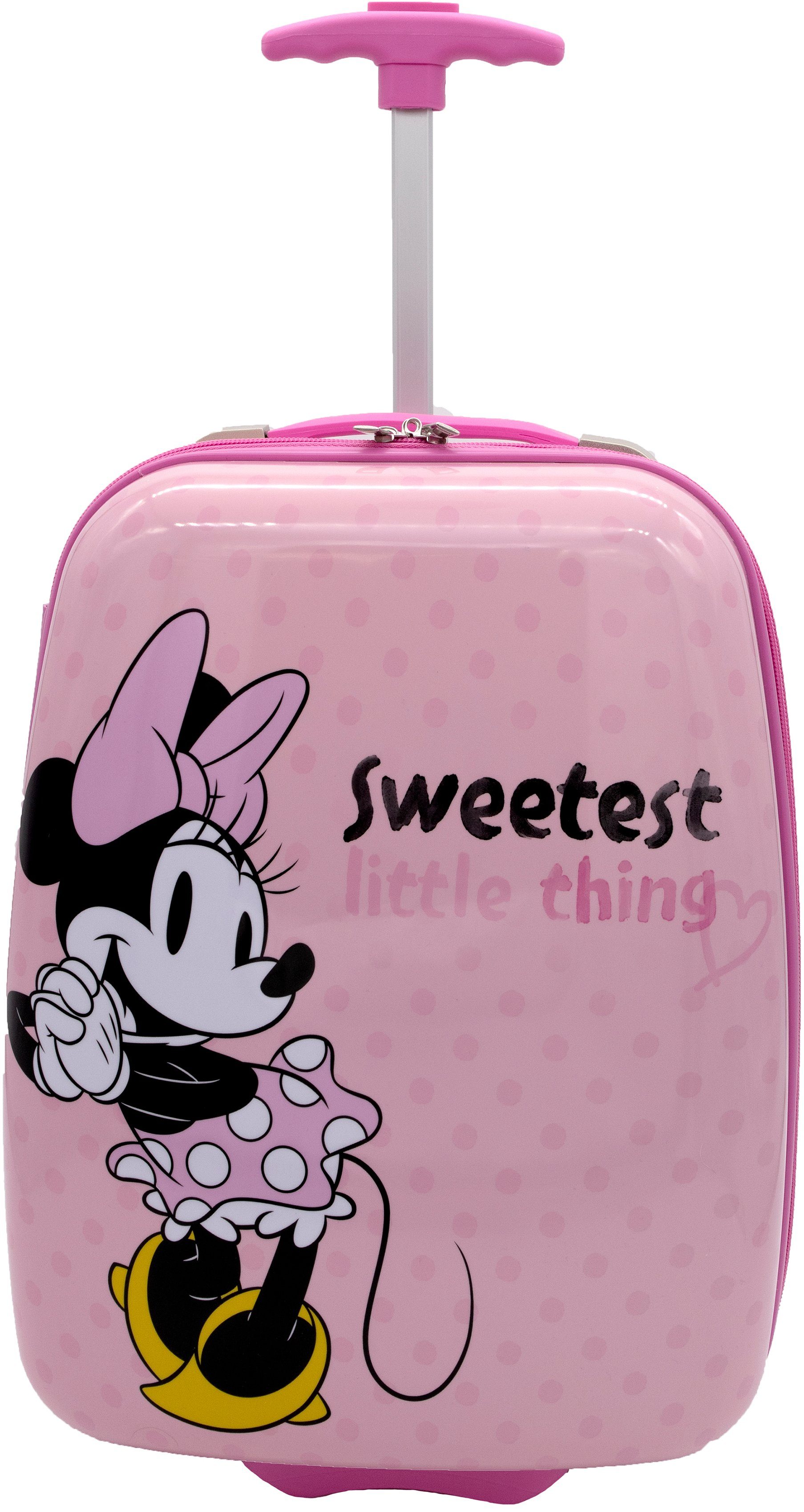 UNDERCOVER Kinderkoffer Minnie Mouse, 44 cm, 2 Rollen, mit Teleskopstange