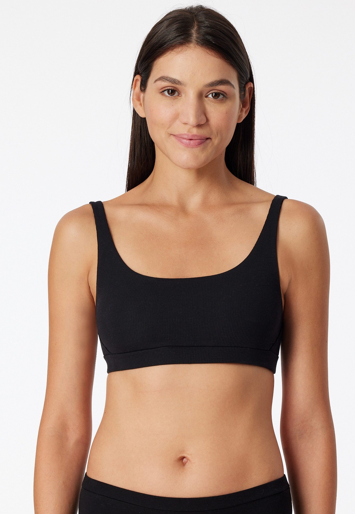 Schiesser Bustier Pure Rib sanft stützendes Unterbrustband, Doppelripp-Qual günstig online kaufen