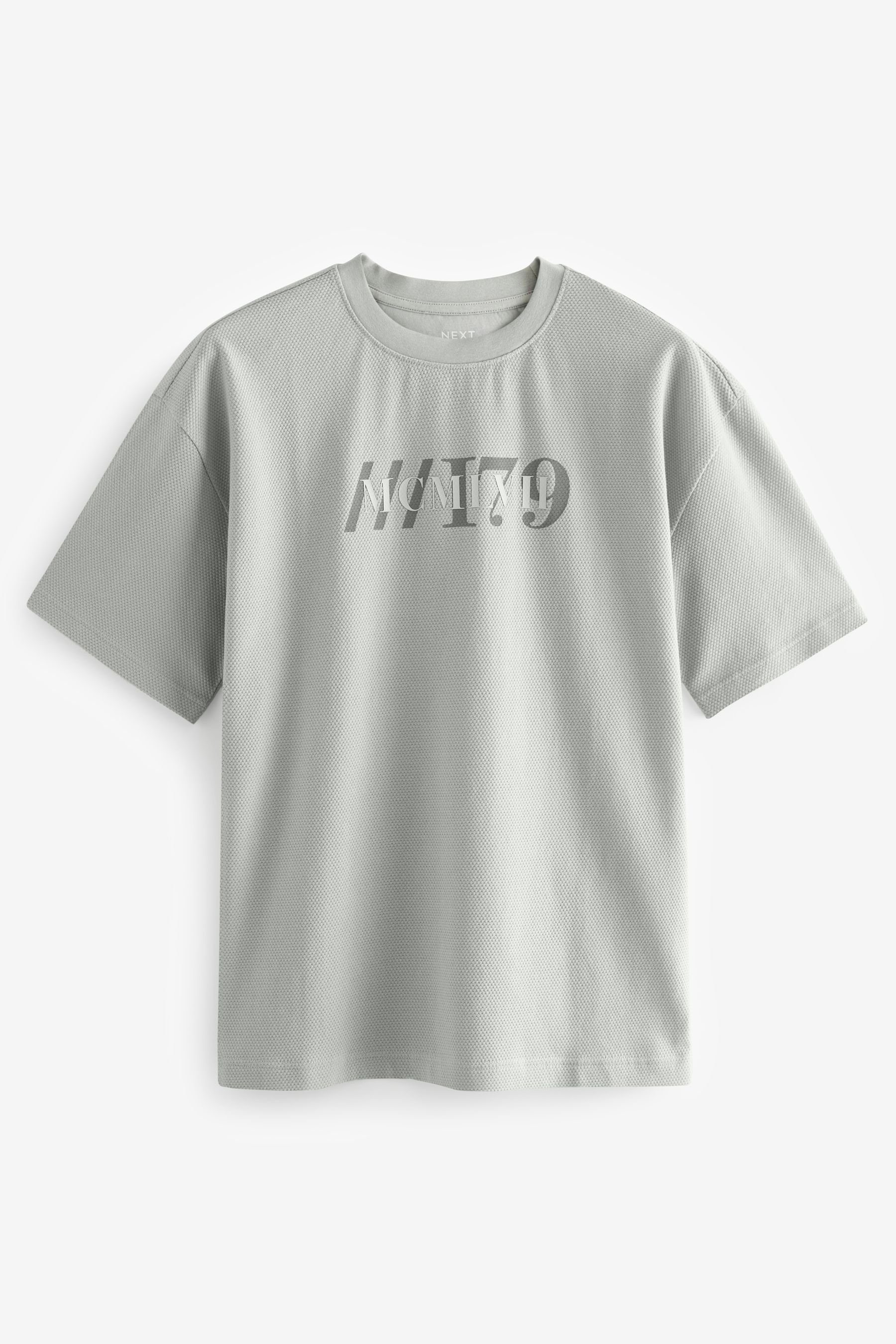Next Print-Shirt Strukturiertes T-Shirt (1-tlg)