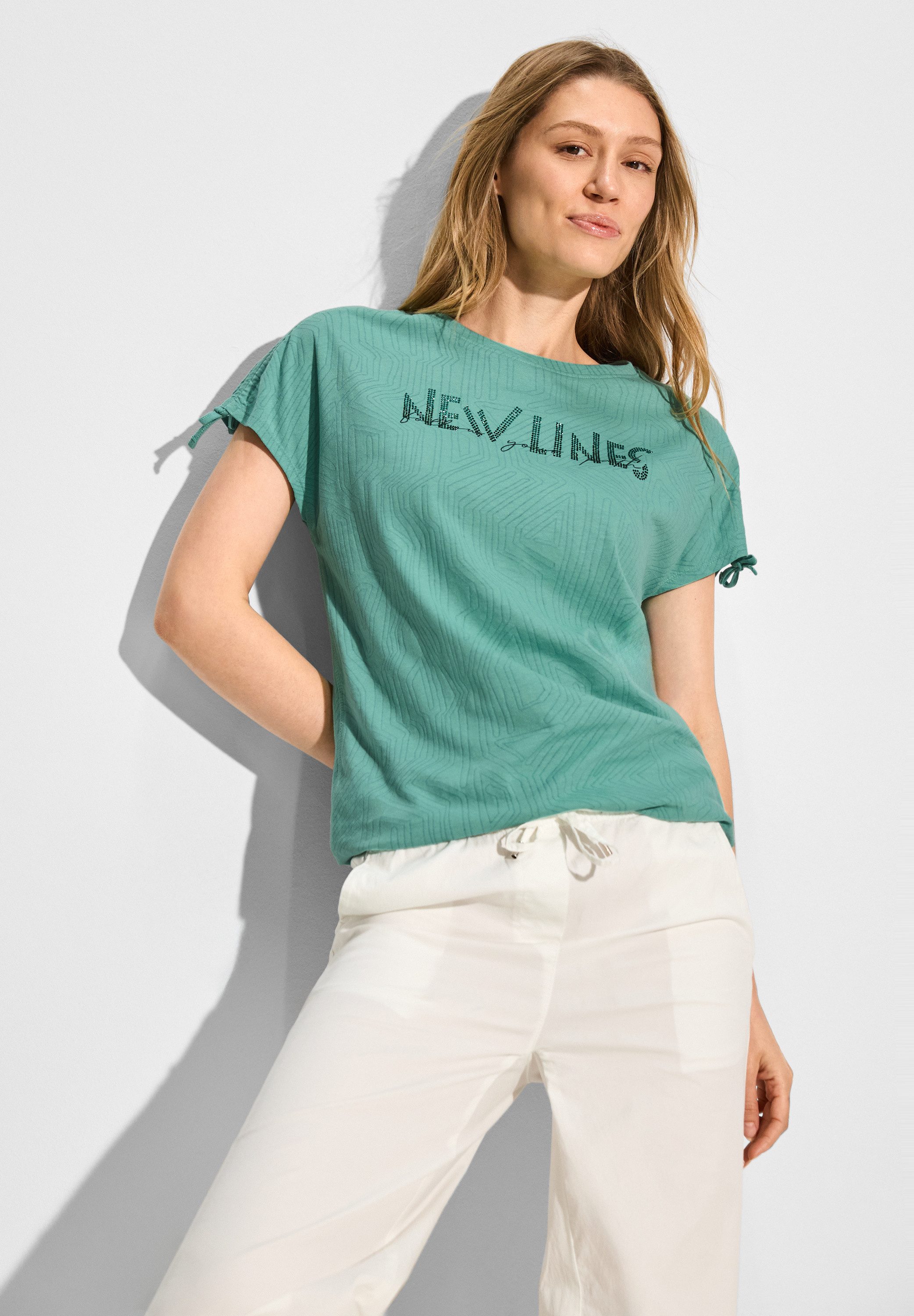 CECIL T-Shirt mit Burn-Out Muster günstig online kaufen