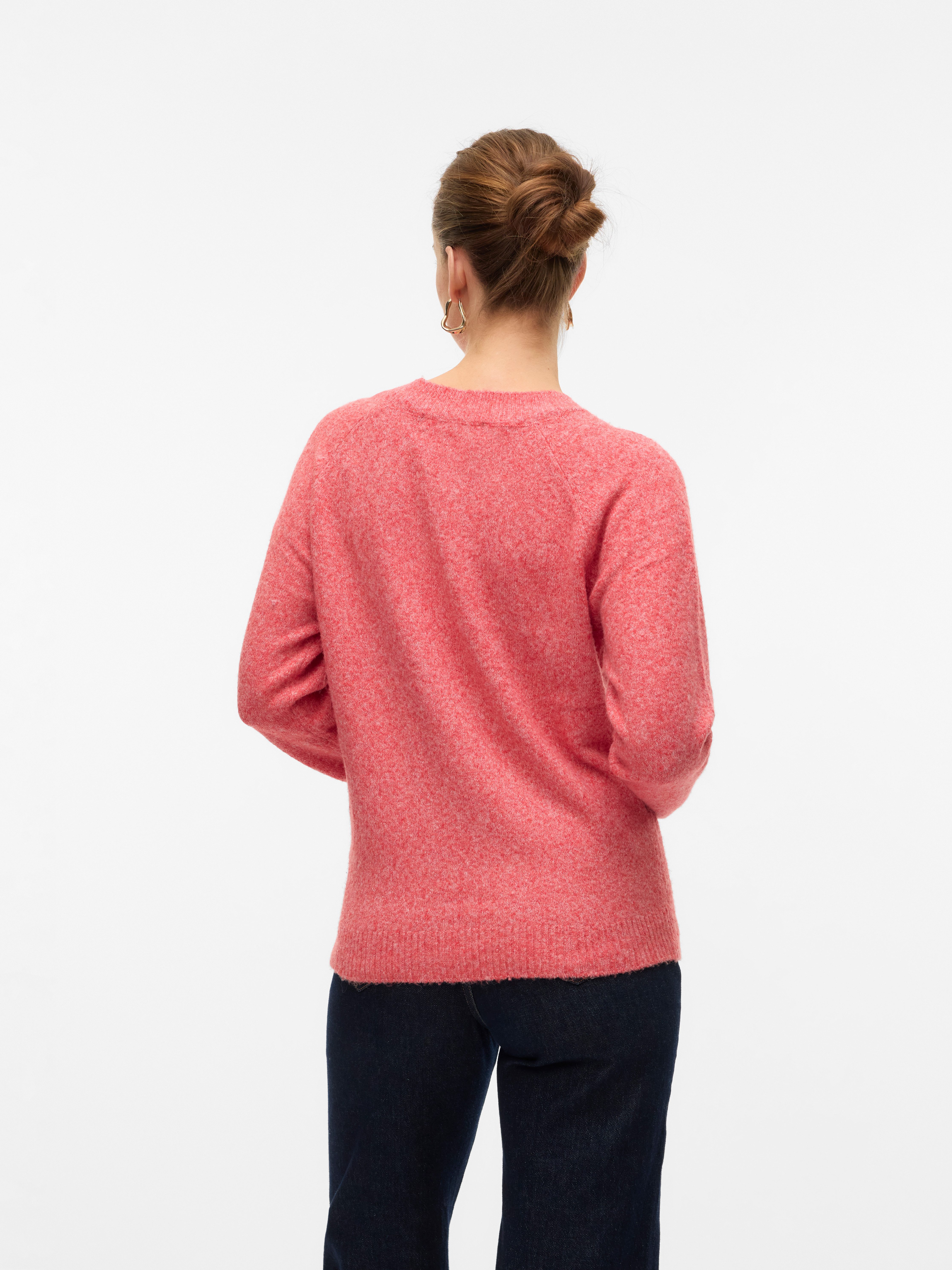 Vero Moda Rundhalspullover VMDOFFY LS O-NECK BLOUSE GA NOOS Materialmix, re günstig online kaufen