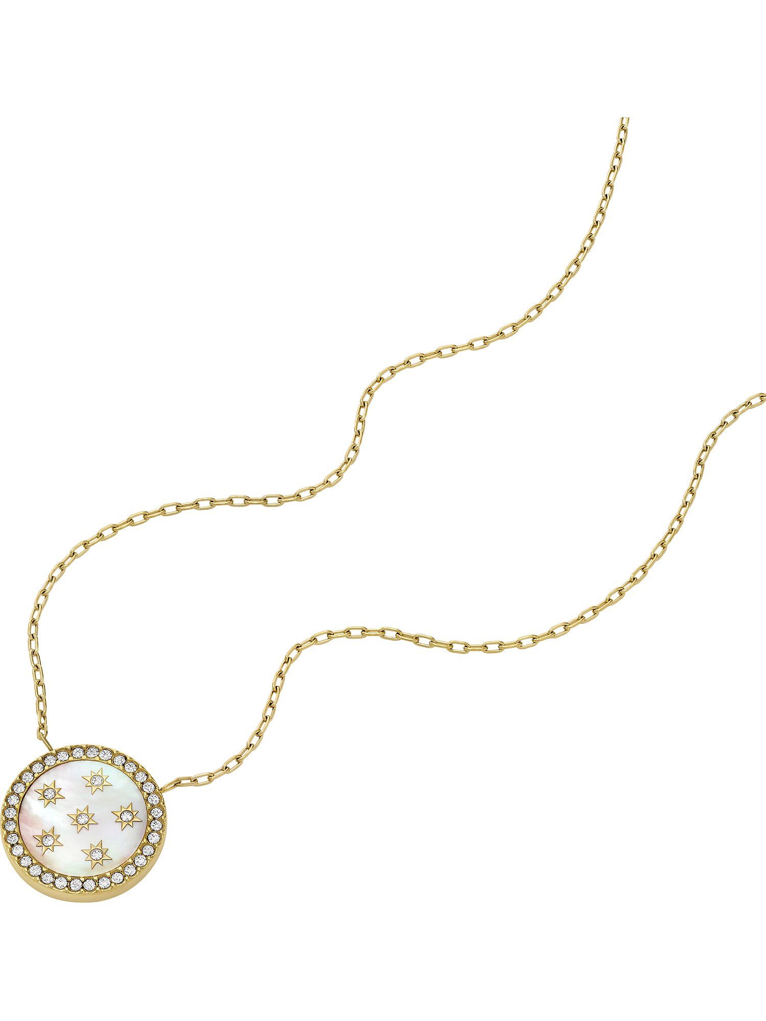 Fossil Collier Fossil Damen-Kette Edelst...