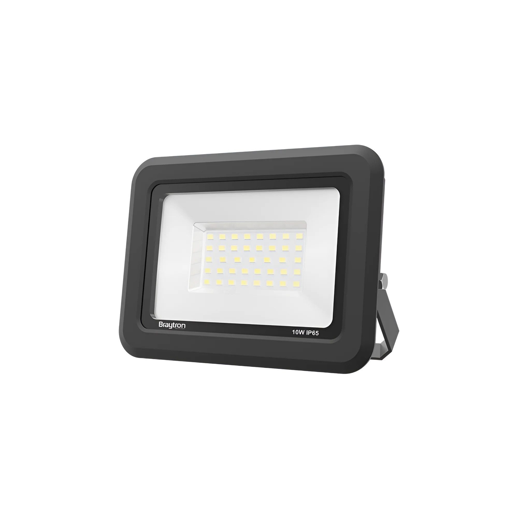 Braytron LED Außen-Wandleuchte LED Fluter 10W 800lm Kaltweiß 6500K IP65 Strahler Schwarz, LED fest integriert, Kaltweiß, Energieeffizient, Langlebig, Wetterfest