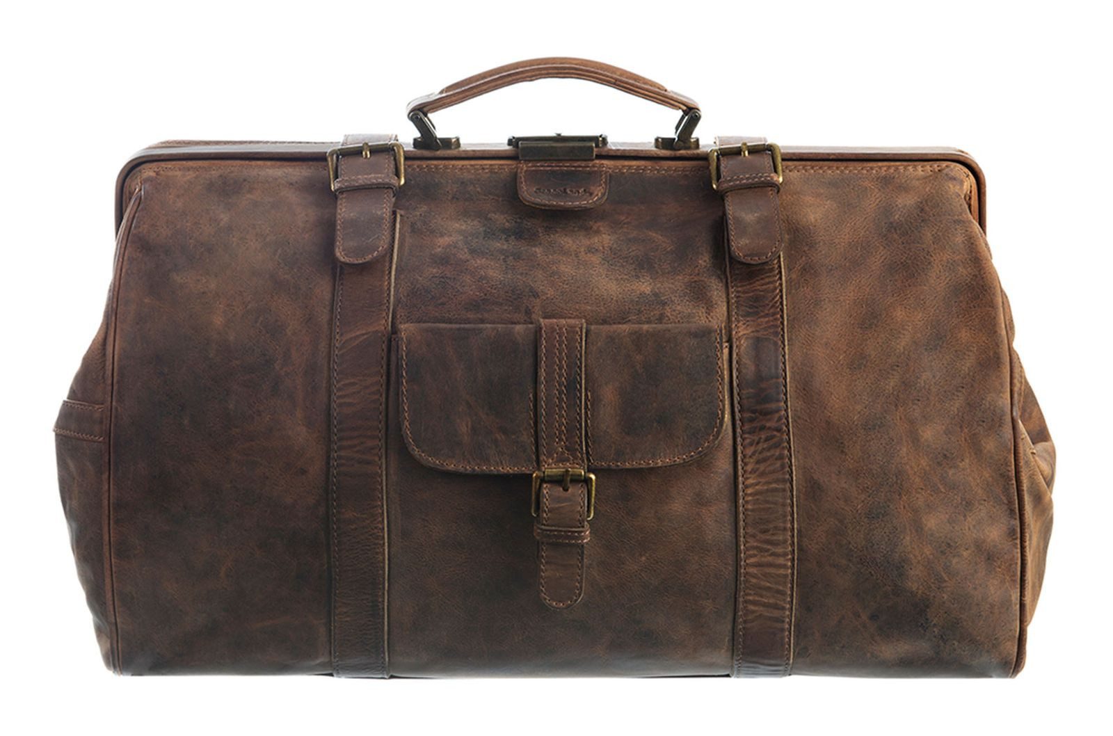 GreenLand Nature Henkeltasche Doc-Bag, aus echtem Rindsleder