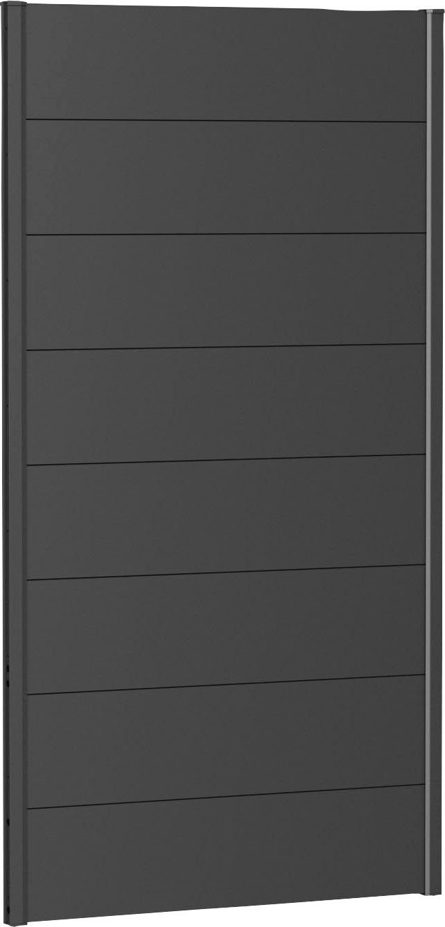 Biohort Sichtschutzelement, 8 Metall-Paneele und 2 Führungsschienen, LxH: 96x182 cm