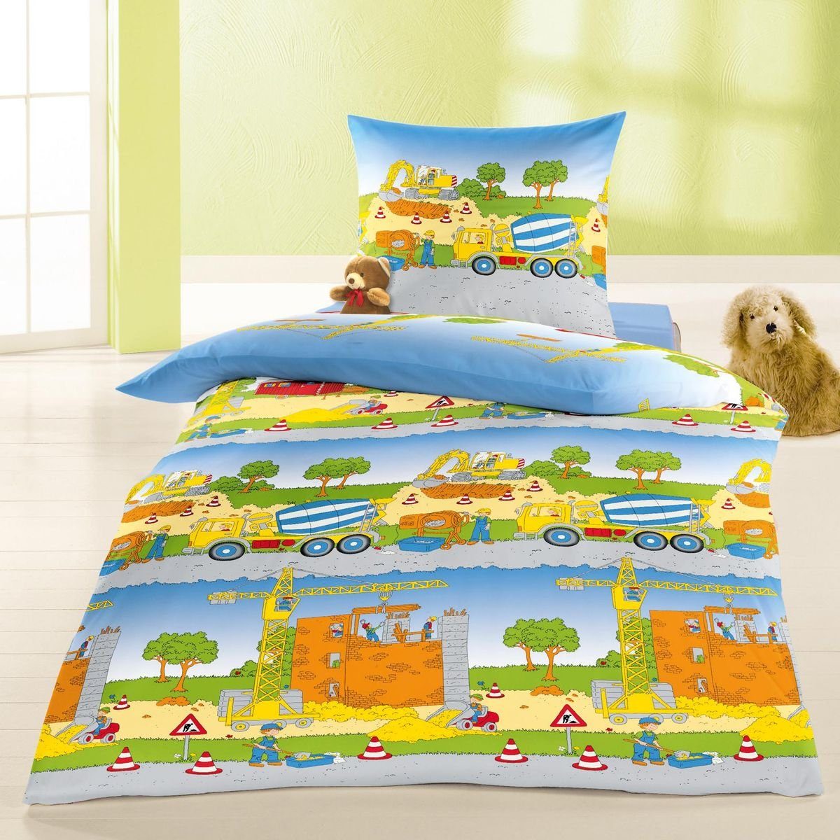 BIERBAUM Kinderbettwäsche Bierbaum Kinder Renforce Bettwäsche 2 tlg. 135x20 günstig online kaufen