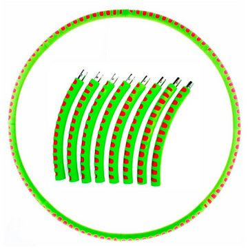 SHG Hula-Hoop-Reifen 8 teilig bis 90 cm, 1.1 kg, Edelstahlkern mit Schaumstoffmantel