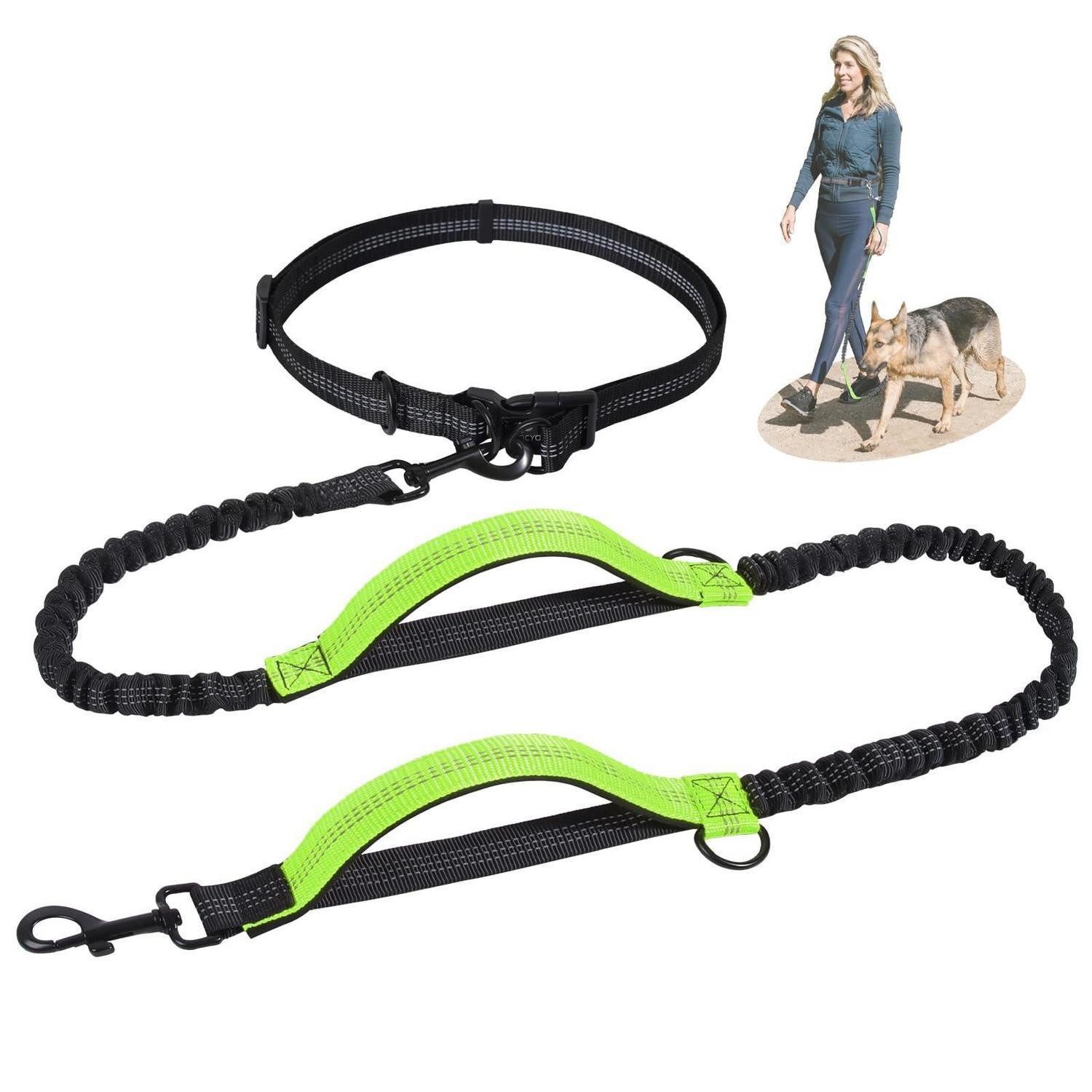 LuxusKollektion Hands-free-Leinen Hundeleine Jogging mit Bauchgurt 2in1 freihand, Textil (1-tlg)