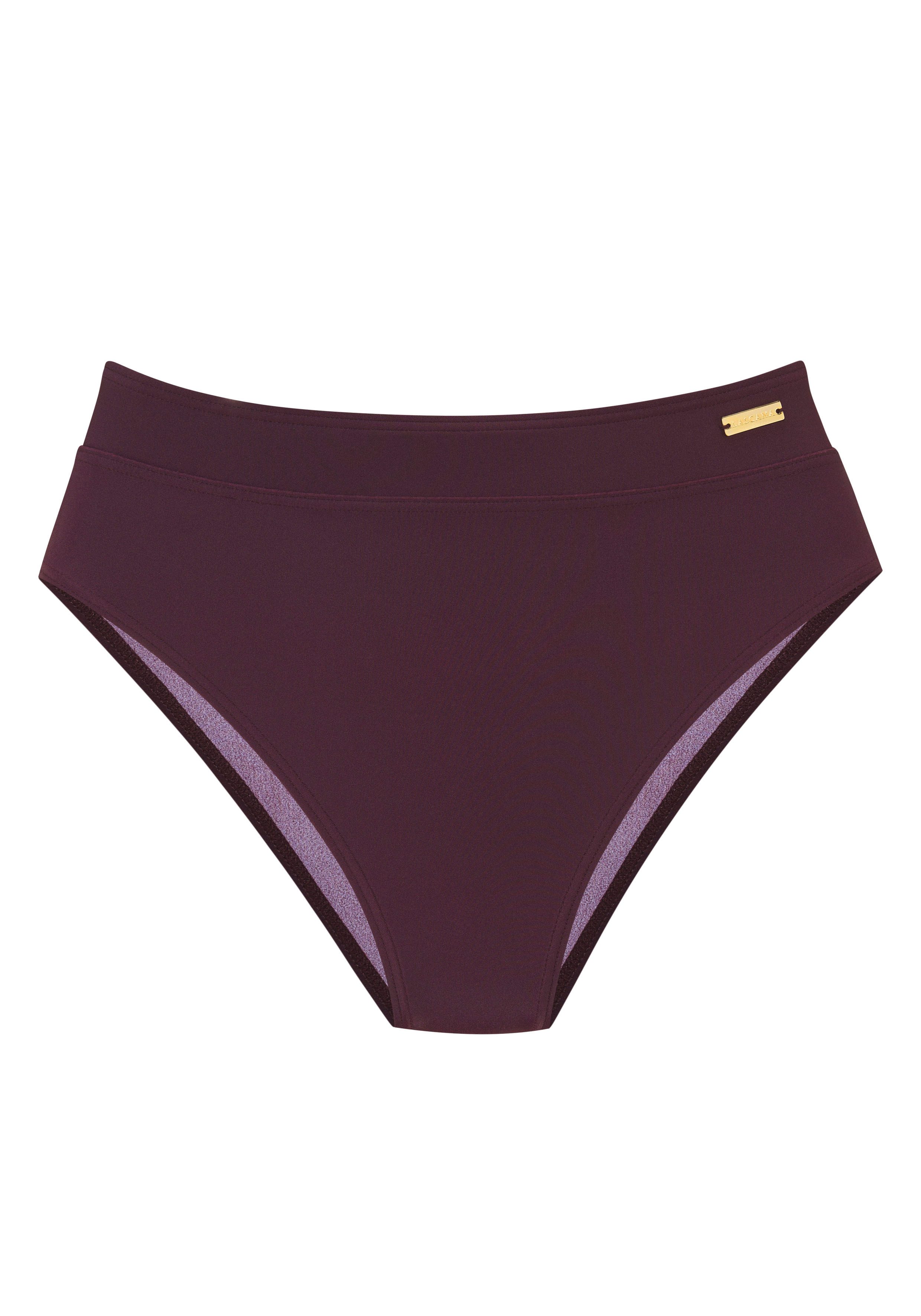 LASCANA Highwaist-Bikini-Hose Lolo mit angesetztem Bündchen günstig online kaufen
