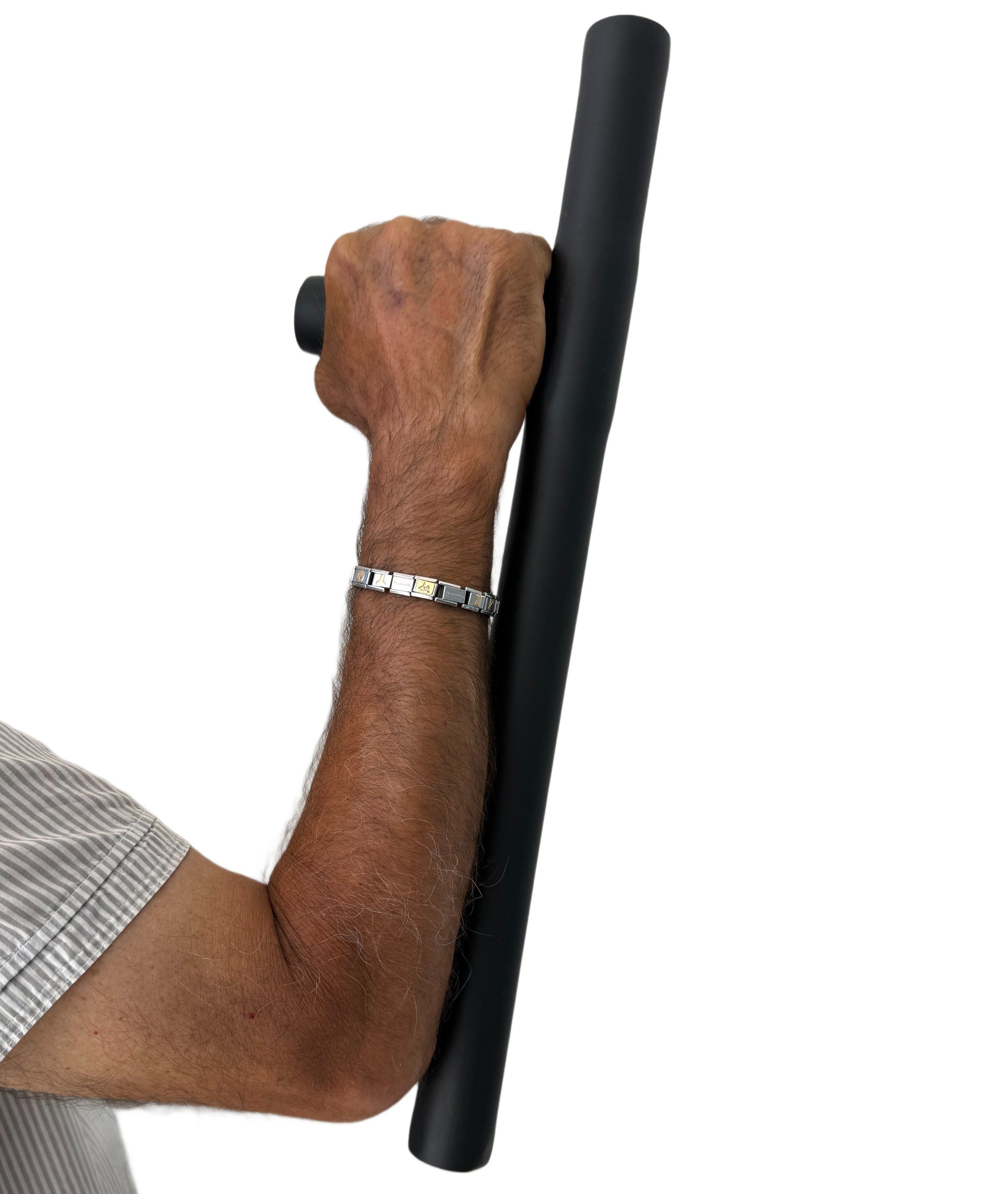 BAY-Sports Dummy Tonfa Schaumstoff Training SV Krav MAGA Selbstverteidigung Langstock, Self Defense, Softstock Soft Stock Kampfstock Budo Kunststoff
