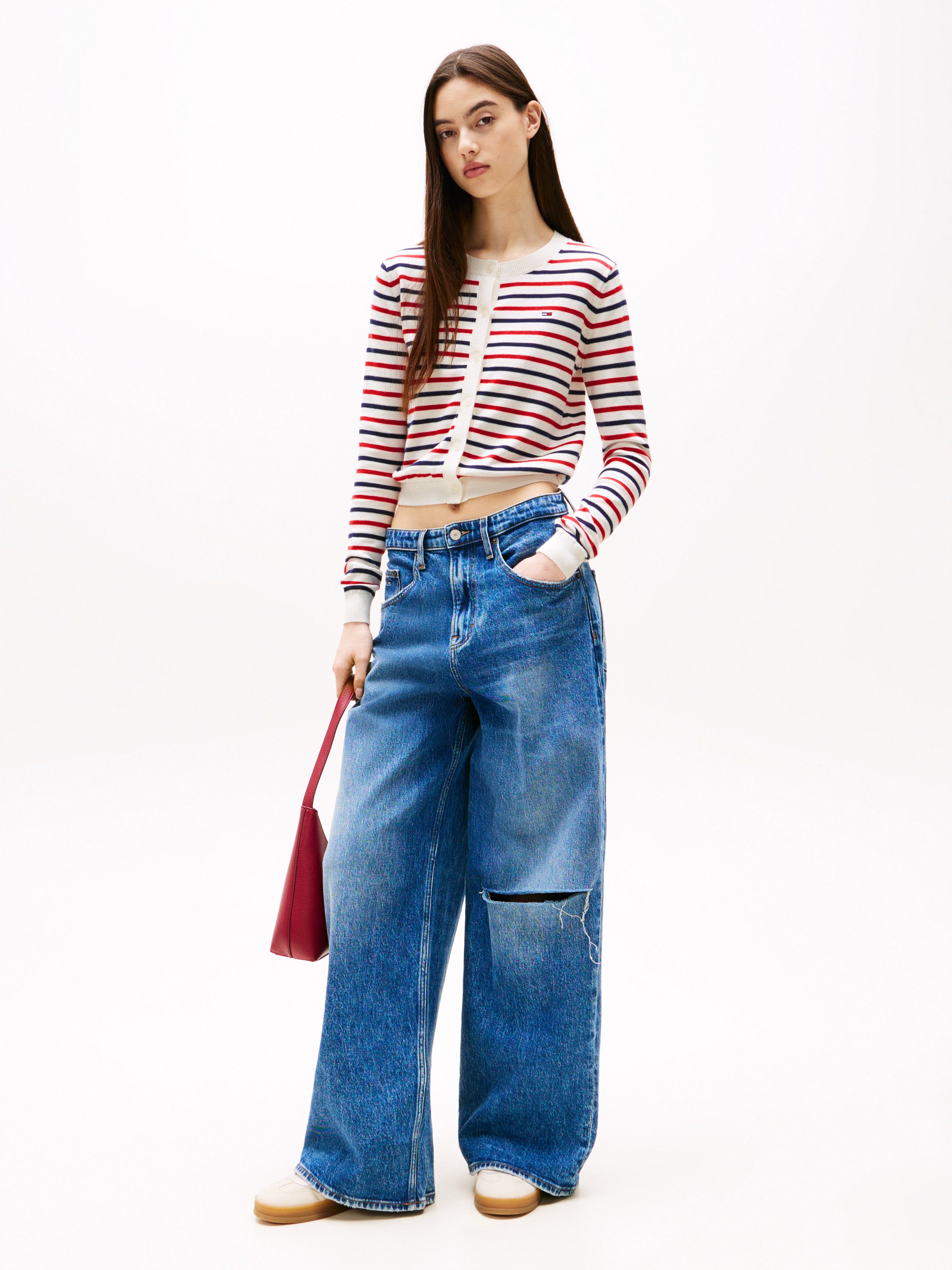 Tommy Jeans Strickjacke TJW ESSENTIAL CREW günstig online kaufen