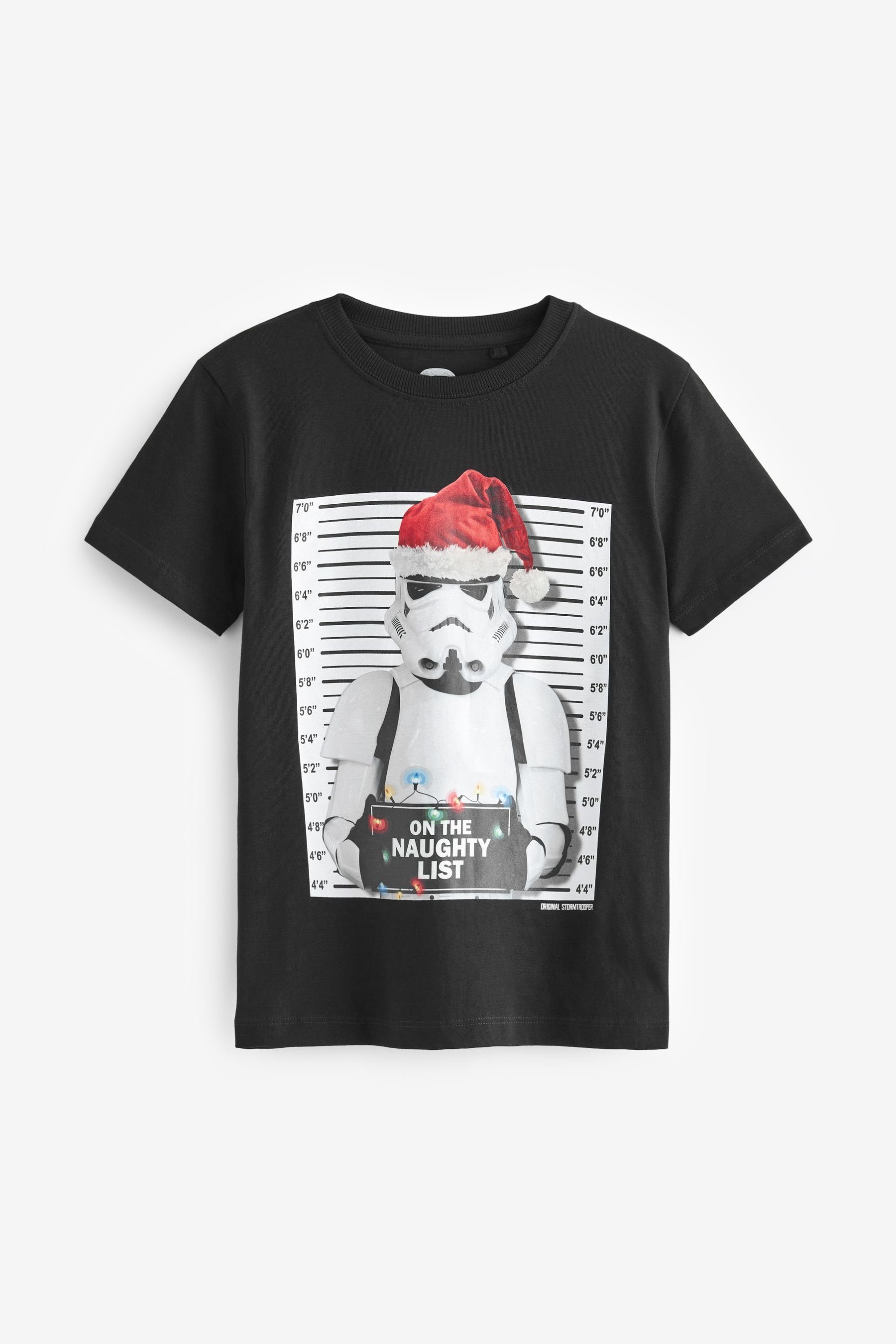 Next T-Shirt Weihnachtliches T-Shirt Stormtrooper (1-tlg) Black