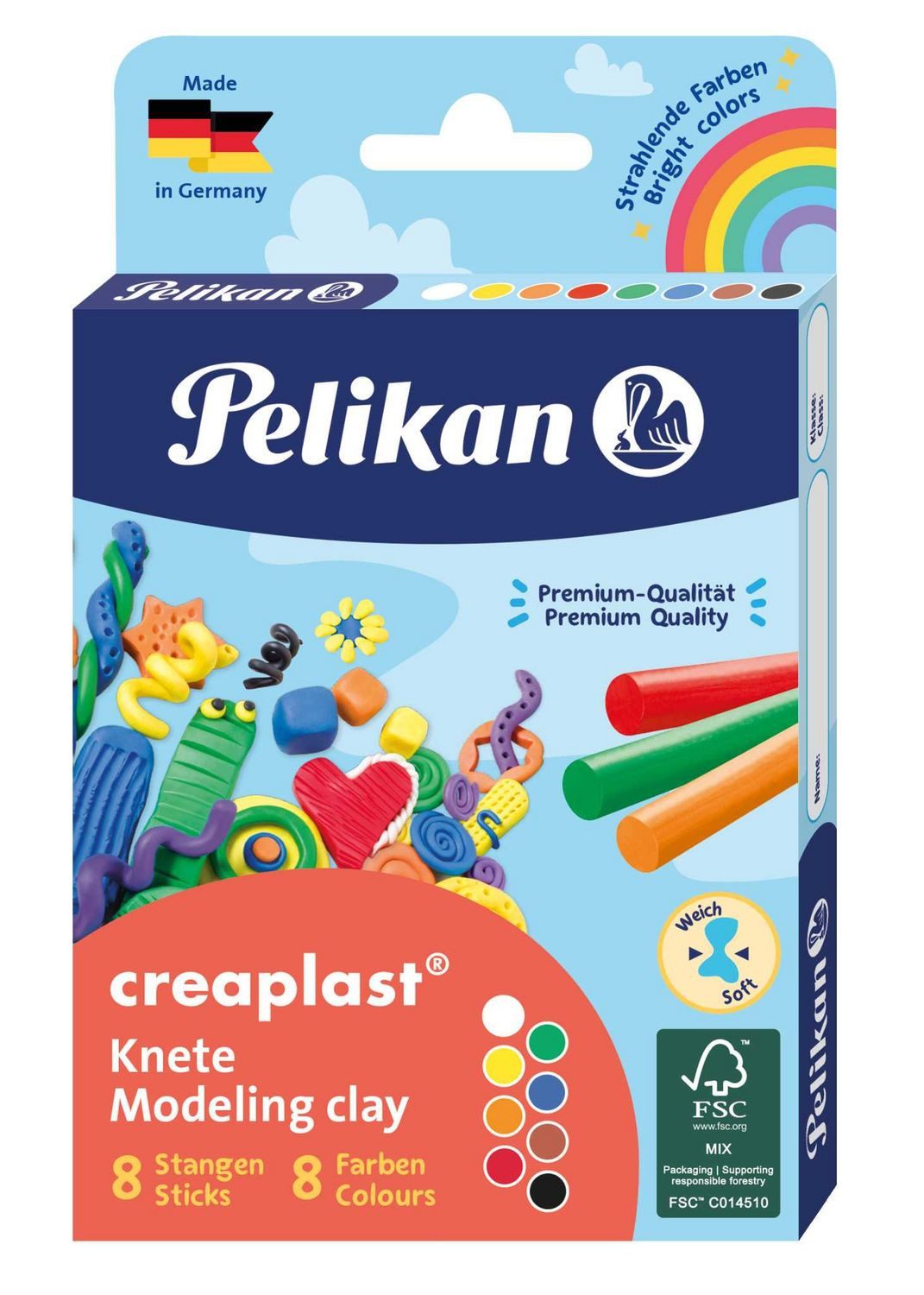 Pelikan Füller Pelikan Kinderknete Creaplast, 8er Set