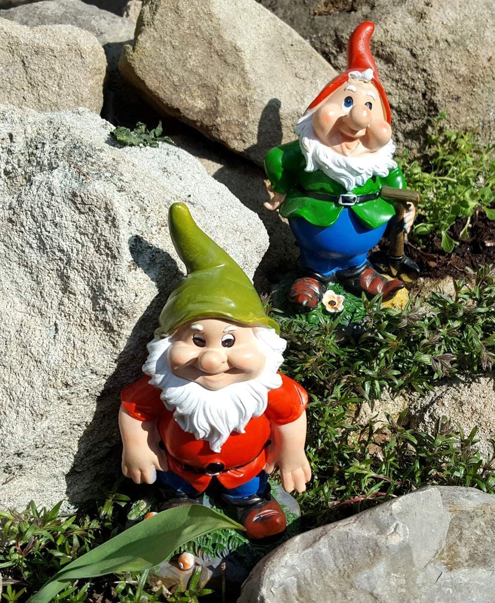 Gartenzwerg Statue – Dekofigur Aus Stein Für Garten, Hof Oder Terrasse