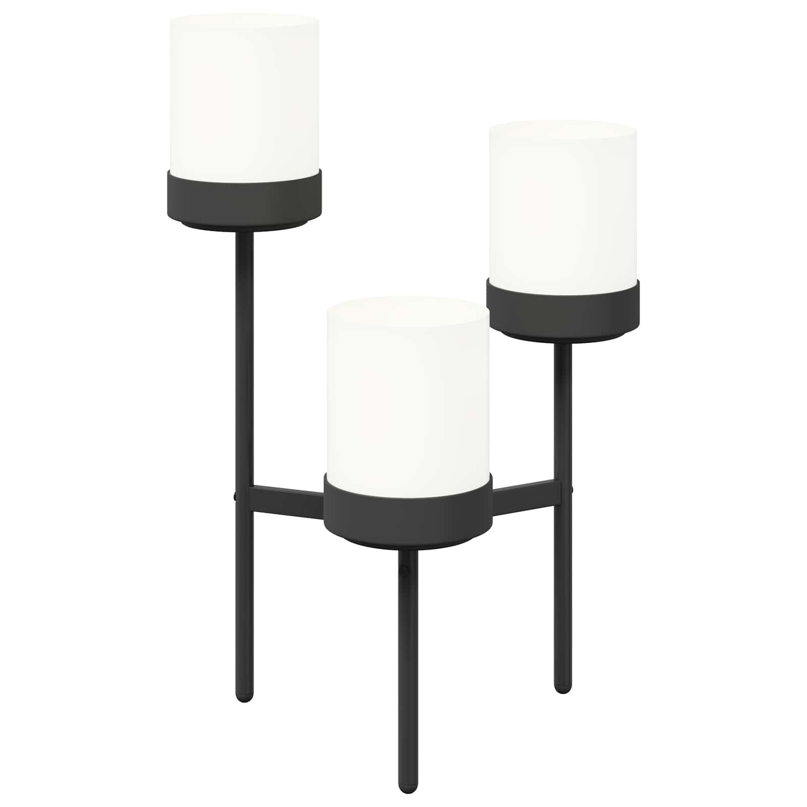 vidaXL Terrassendielen Blumenständer Weiß 54 x 49 x 81 cm PP und Stahl, BxL: je 49x54 cm, (1-St)