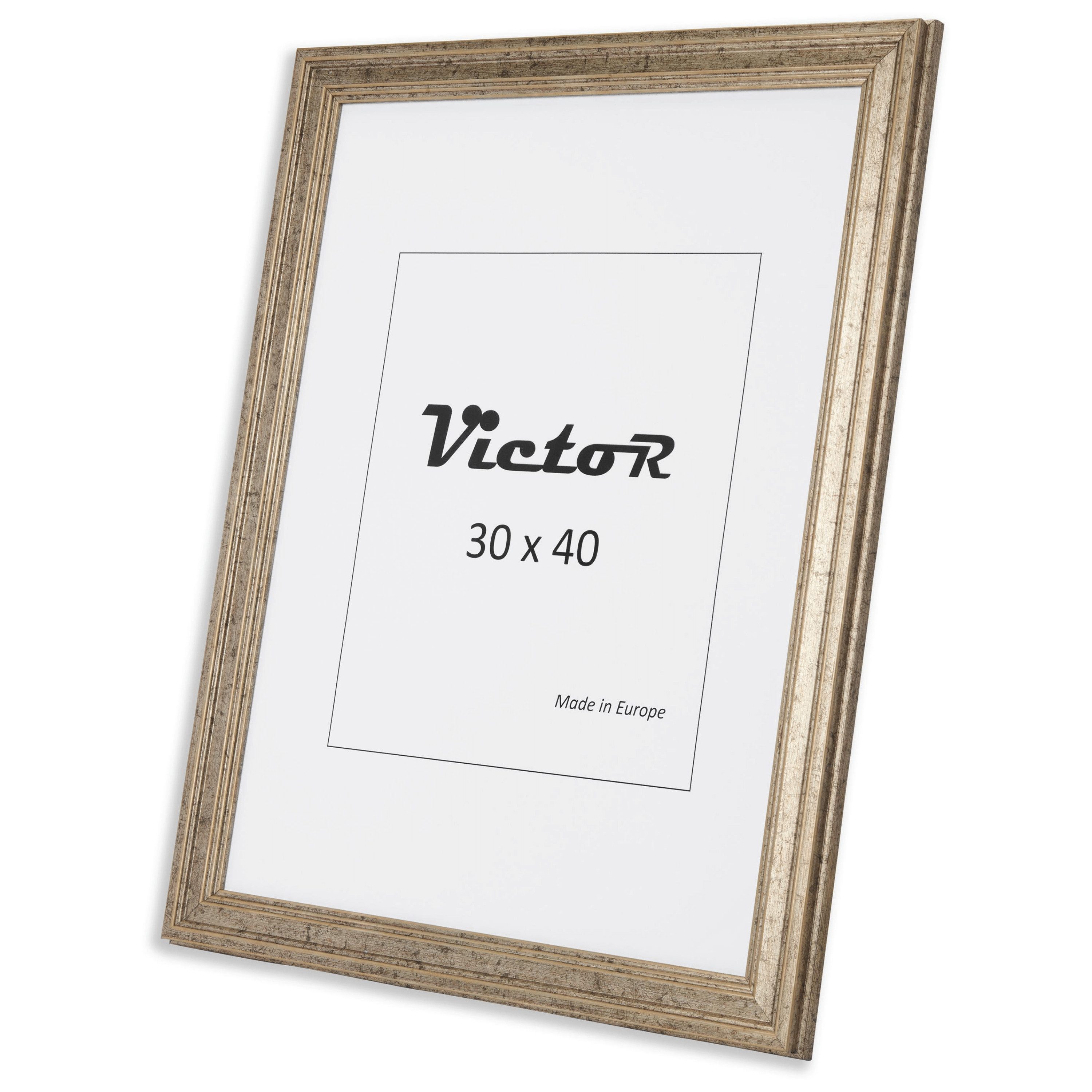 Victor (Zenith) Bilderrahmen Goya, Bilderrahmen Silber 30x40 cm, Bilderrahm günstig online kaufen