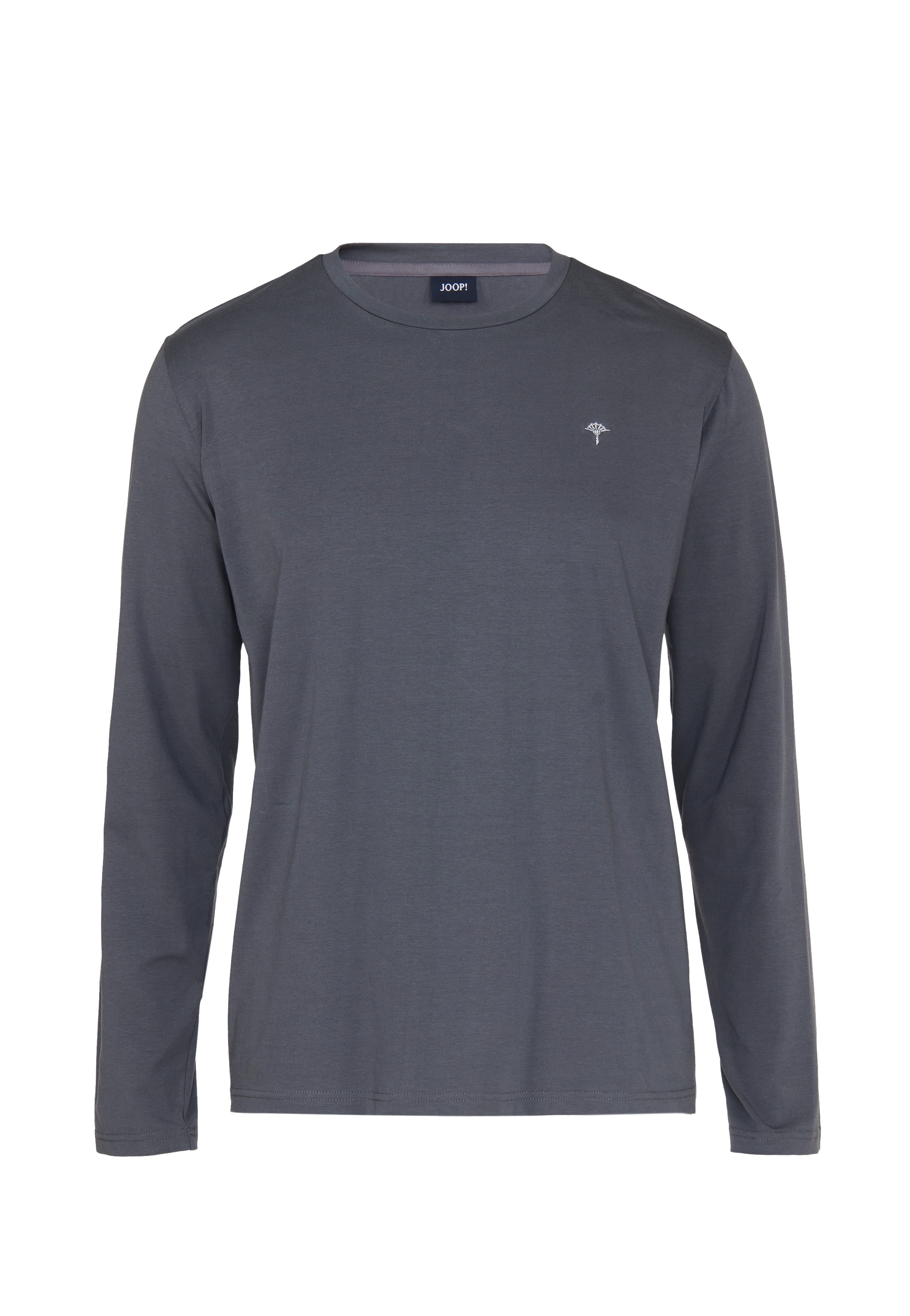 JOOP! Pyjamaoberteil Rundhalsausschnitt, Langarm, Bauwoll-Mix, Regular Fit
