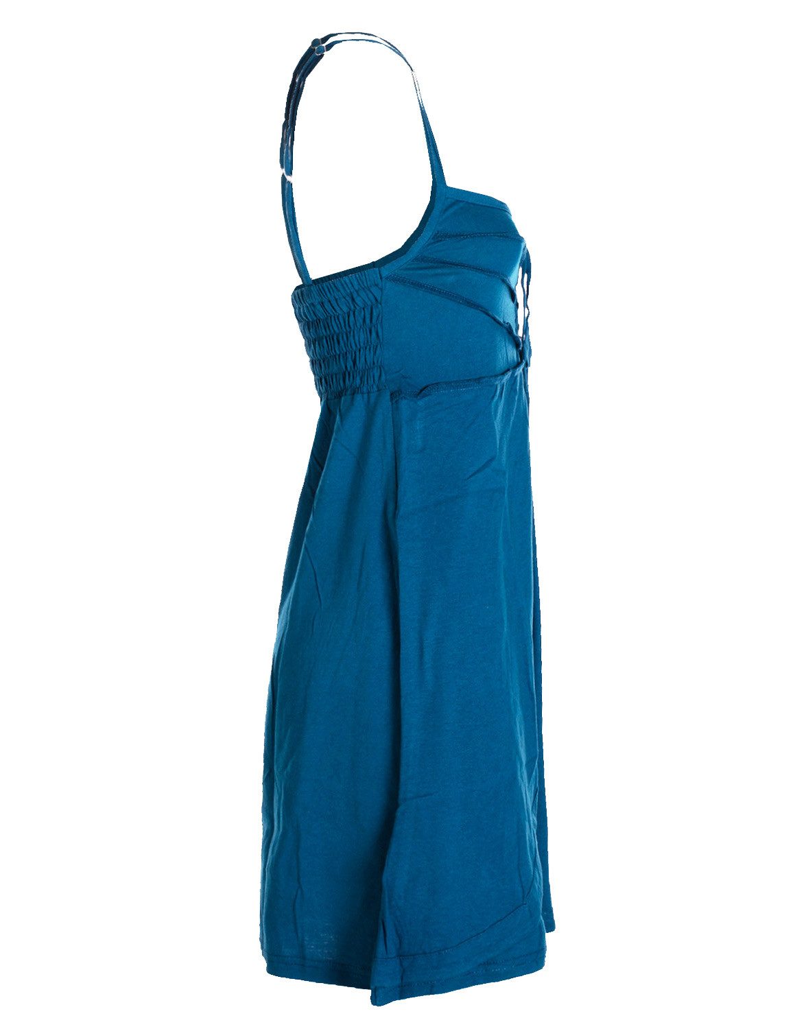 Vishes Sommerkleid Damen Babydoll-Kleid Tunika-Kleid Sommerkleid verstellbare Träger Hippie, Elfen Sytyle