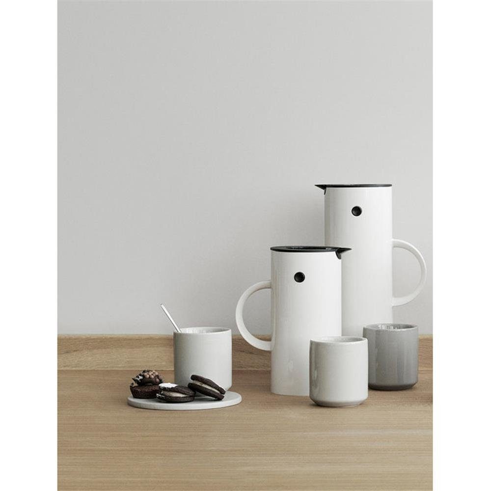 Stelton Isolierkanne EM77, 0,5 l, mit Glaseinsatz, Kippverschluss und Schraubdeckel